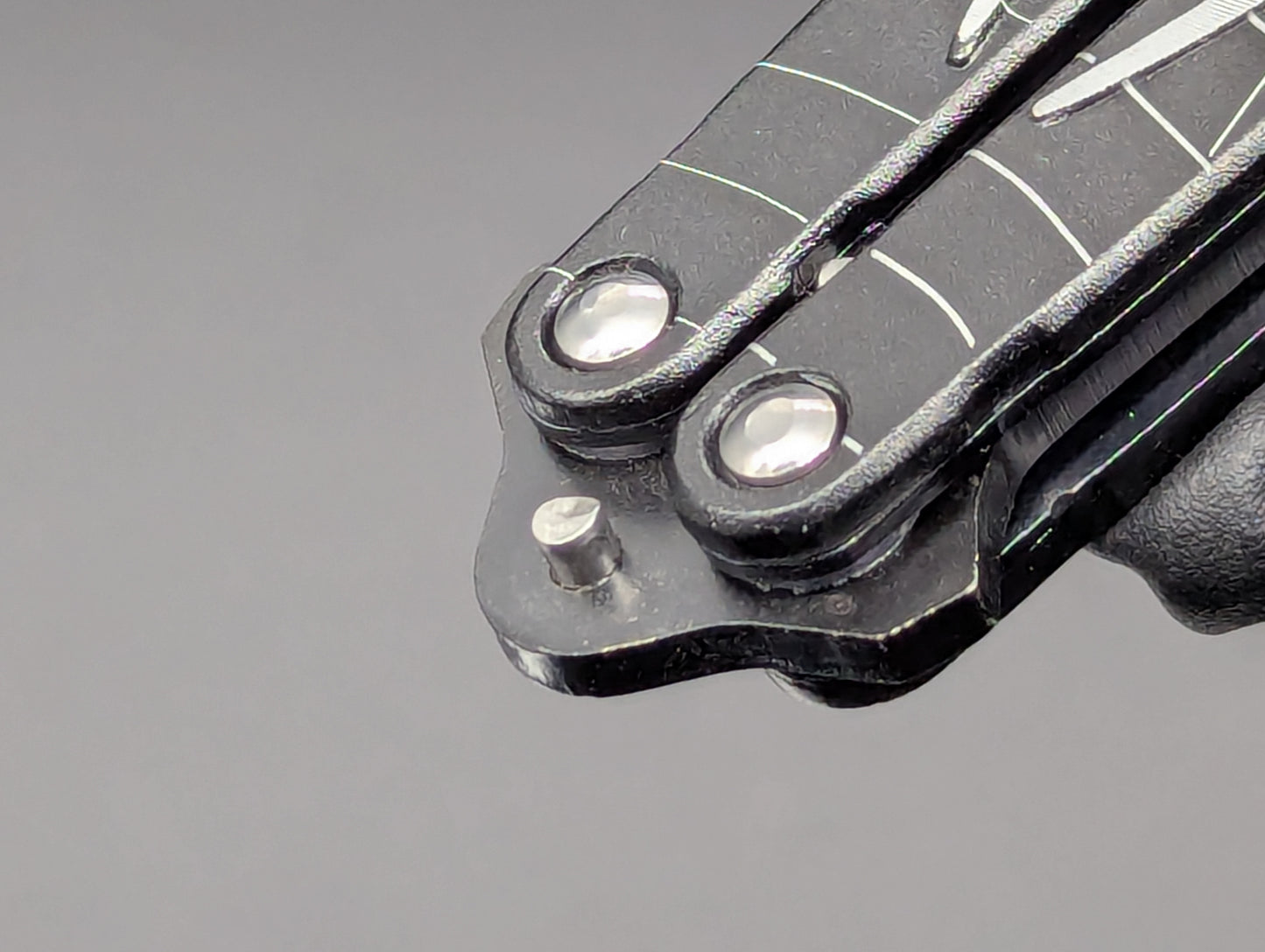 Spiderfly Old School Butterfly Knife Black