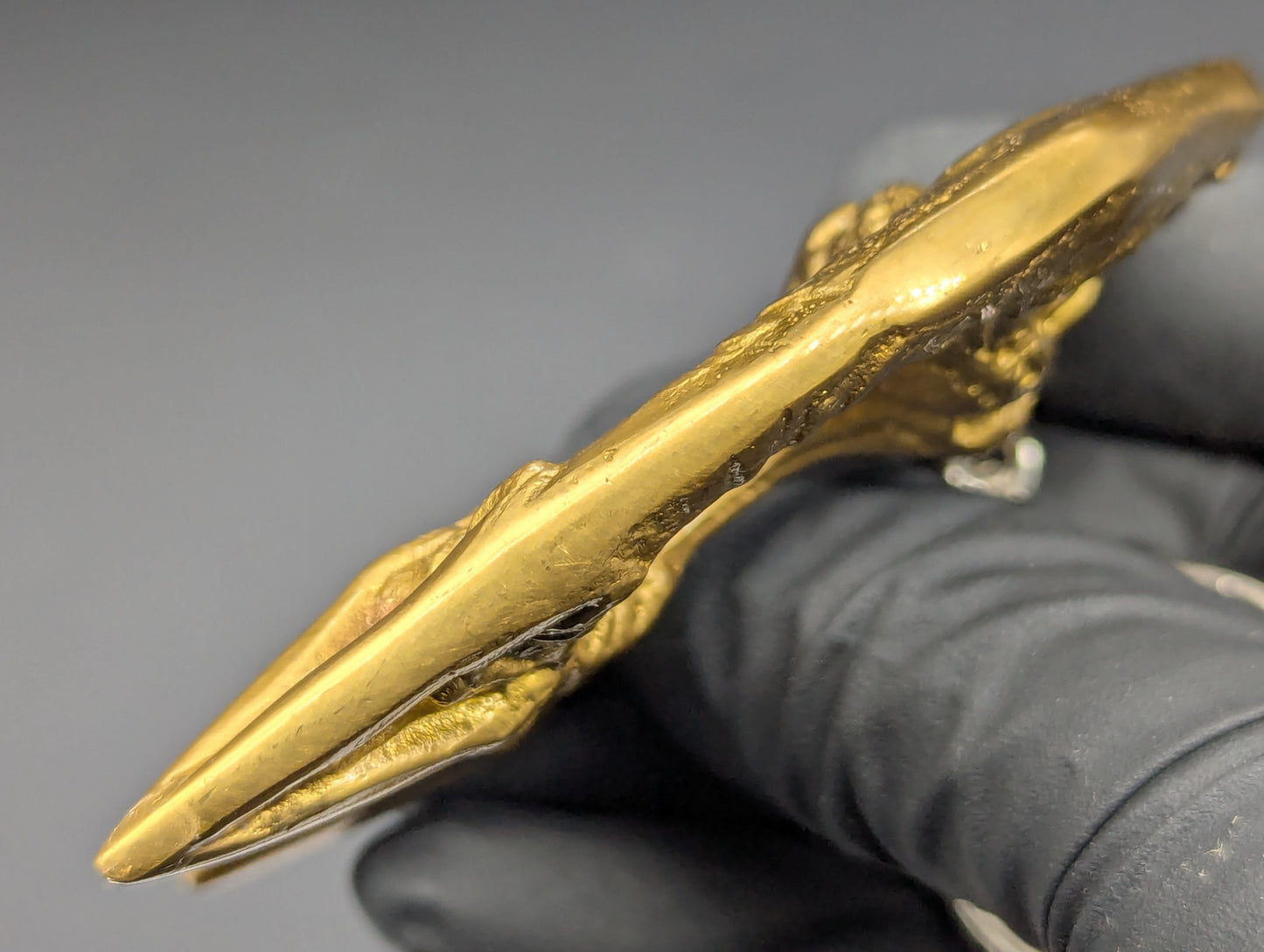 Solid Brass Cat Self Defense Keyring