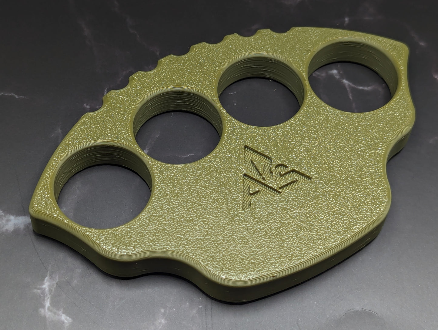 NPE 1/2" A.R.S. KNIVES 3D PRINTED TITAN KNUCKLE DUSTER GRN
