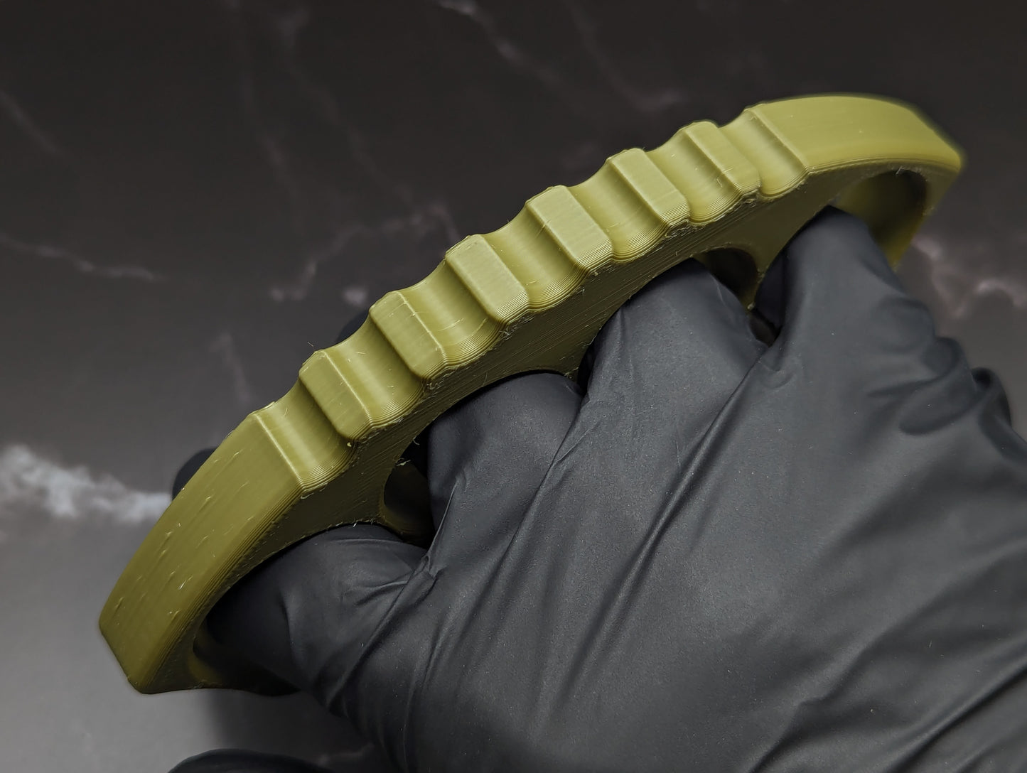 NPE 1/2" A.R.S. KNIVES 3D PRINTED TITAN KNUCKLE DUSTER GRN