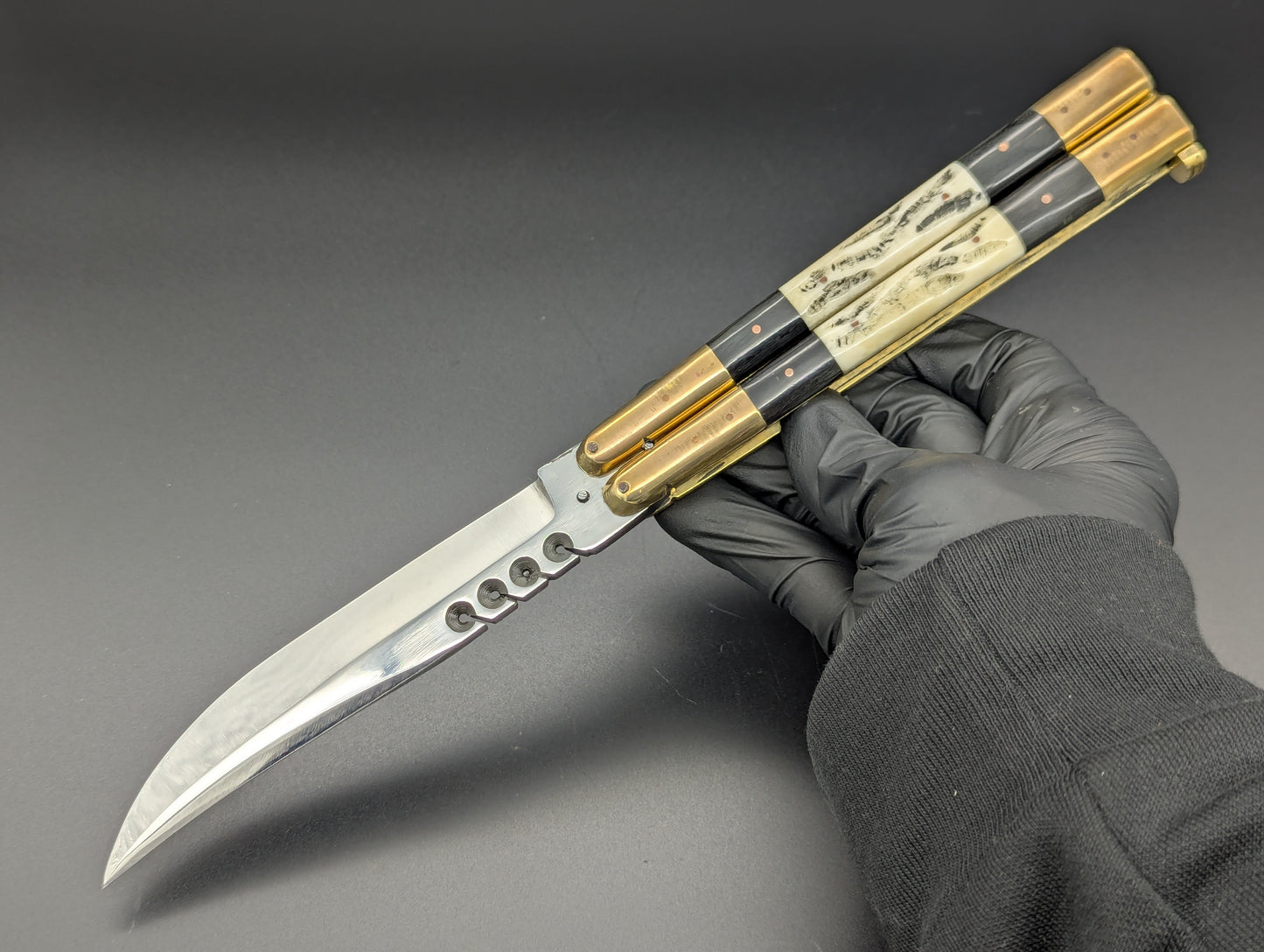 11" SPECIAL HEAVY TRIPLE STACK FHM BALI KNIFE RAMBO CLIP