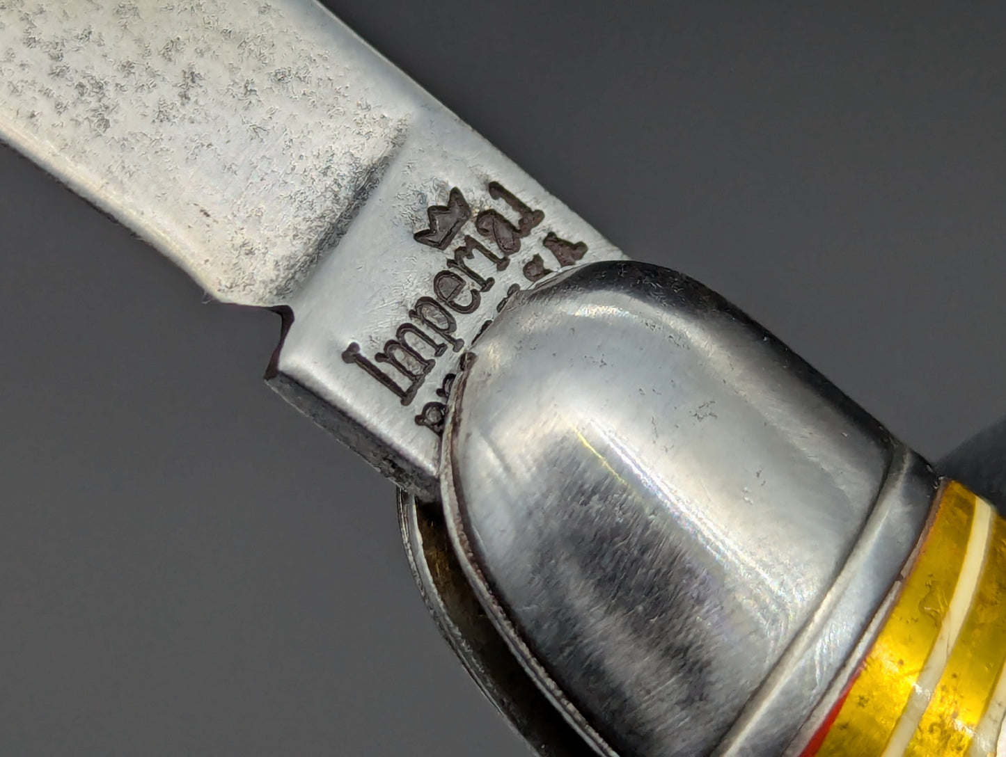 Imperial USA Shur-Snap Candy Stripe Toothpick Automatic Knife #1