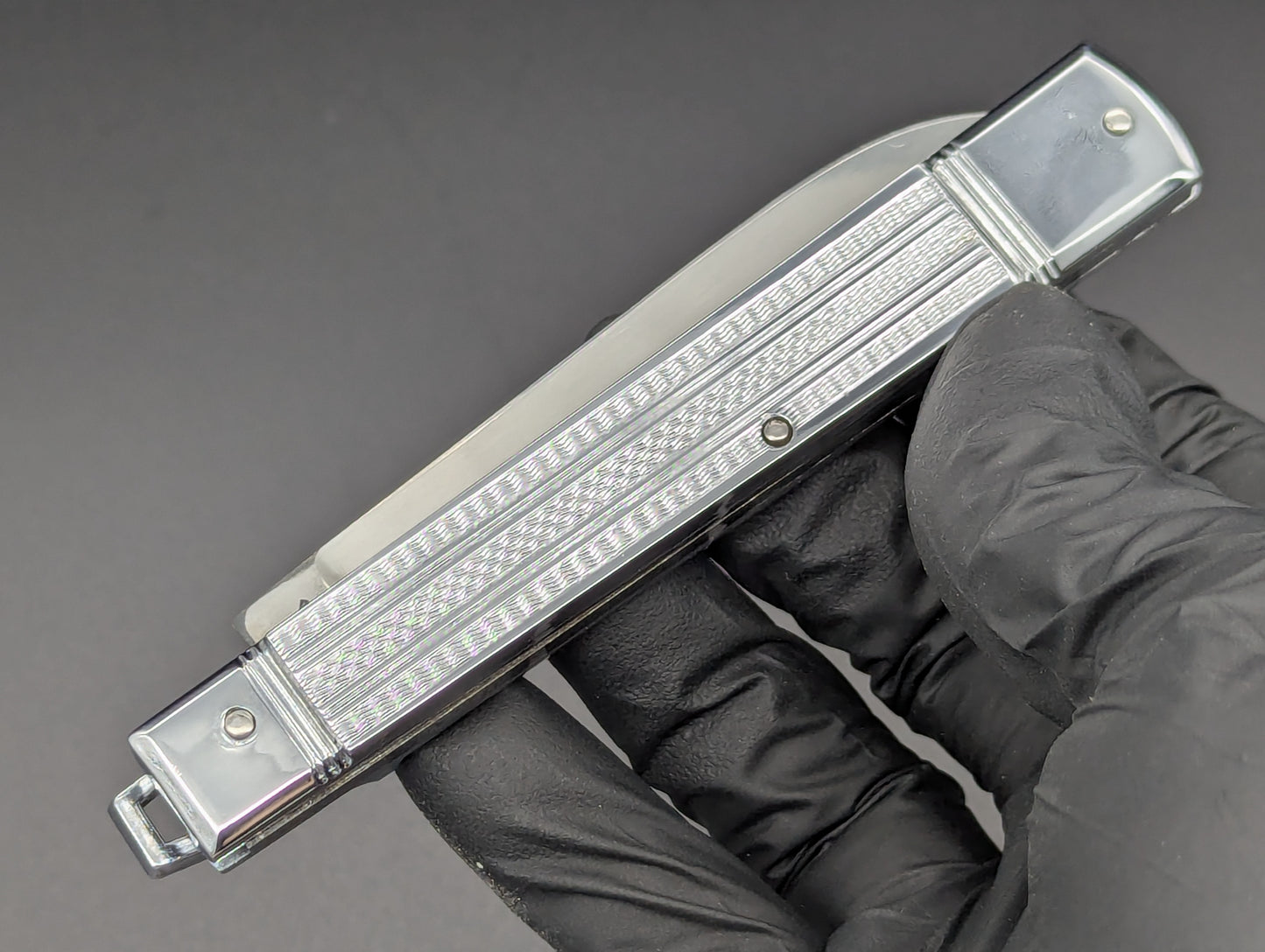 NOS ANTIQUE STAINLESS STEEL BONSA SWITCHBLADE LEVERLOCK KNIFE