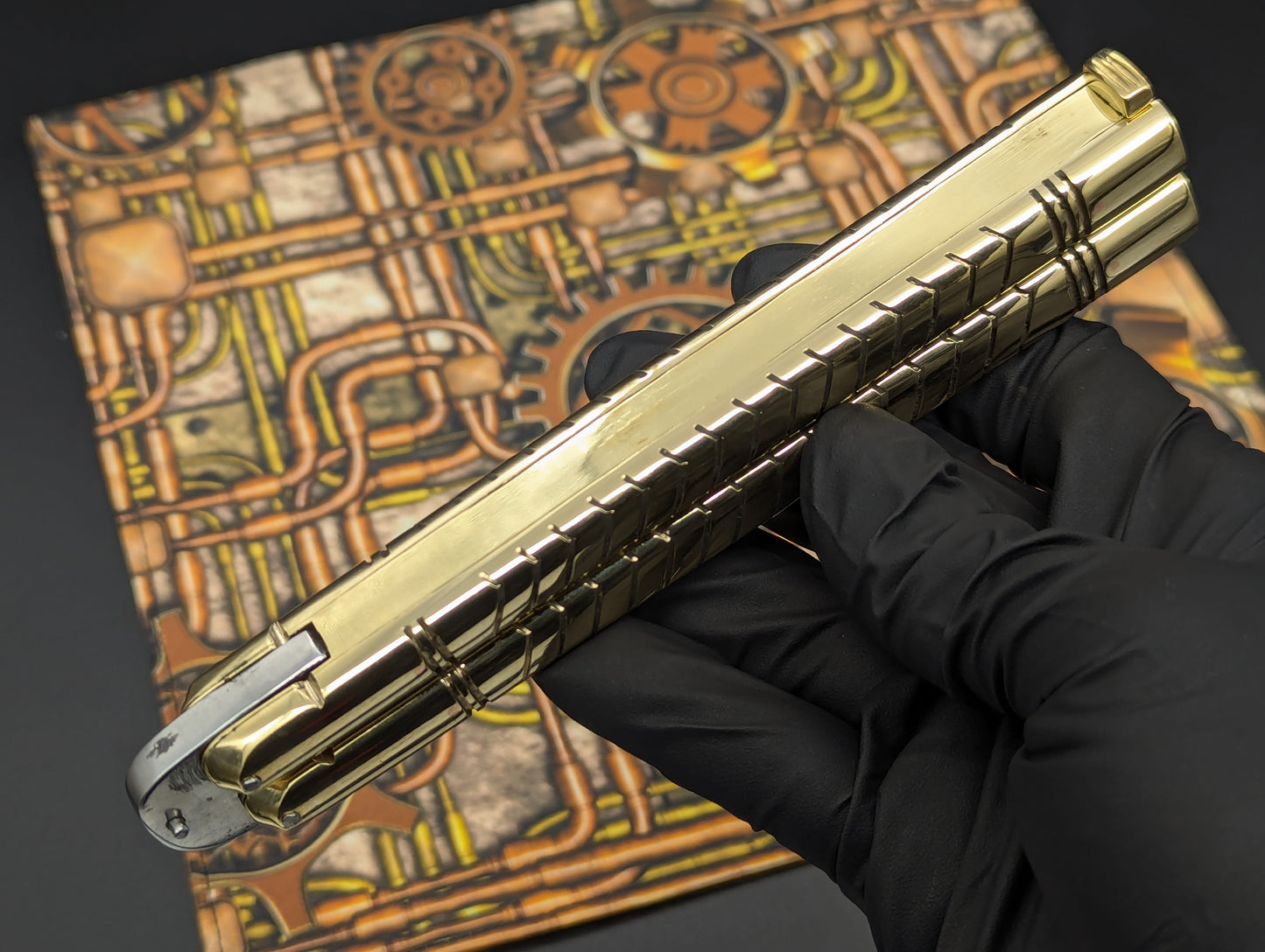 11" 390g HUGE SLAB BRASS HEAVYWEIGHT FHM BALI