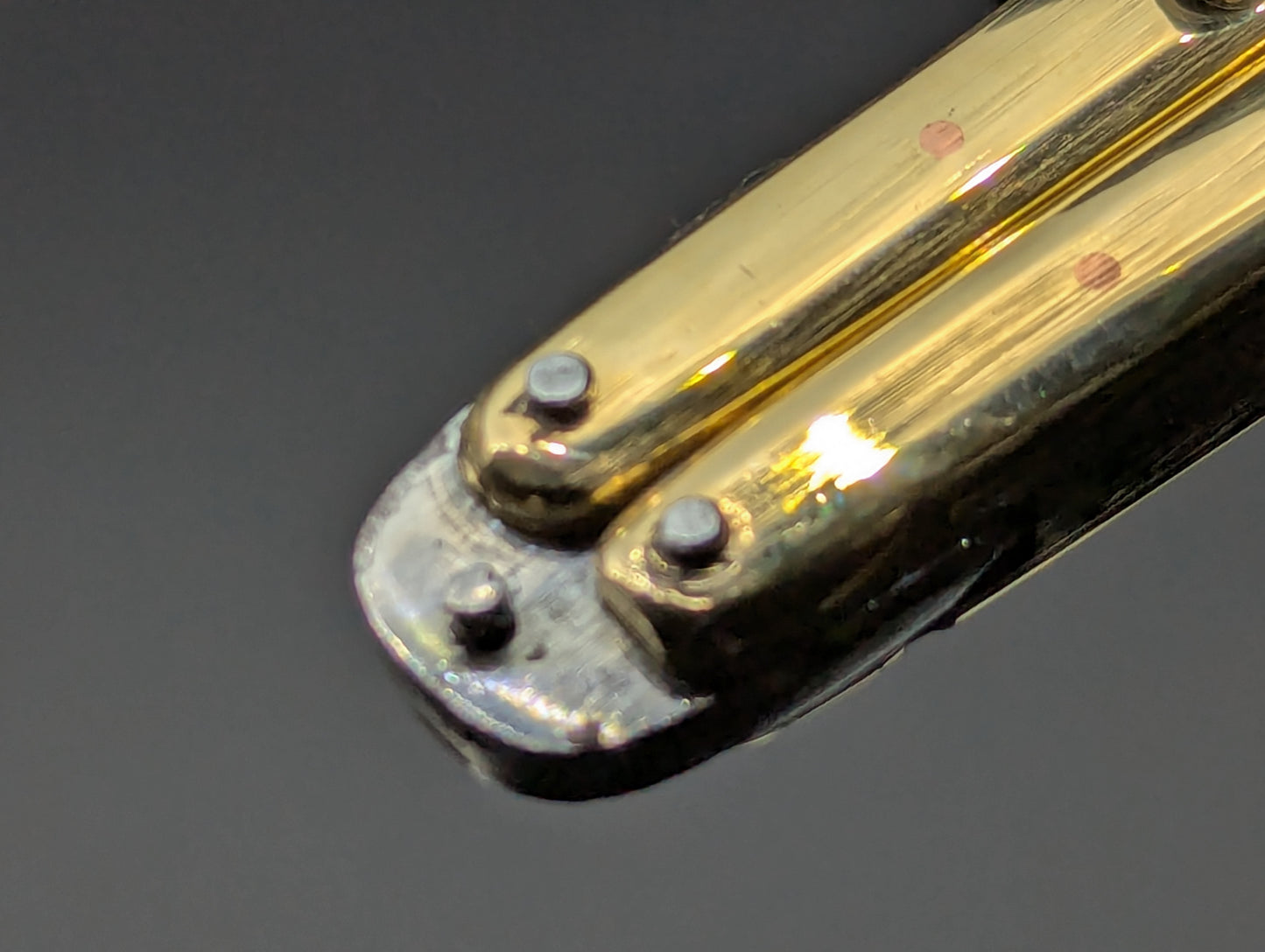 29cm BRASS TRADITIONAL HANDMADE BALISONG RAZOR