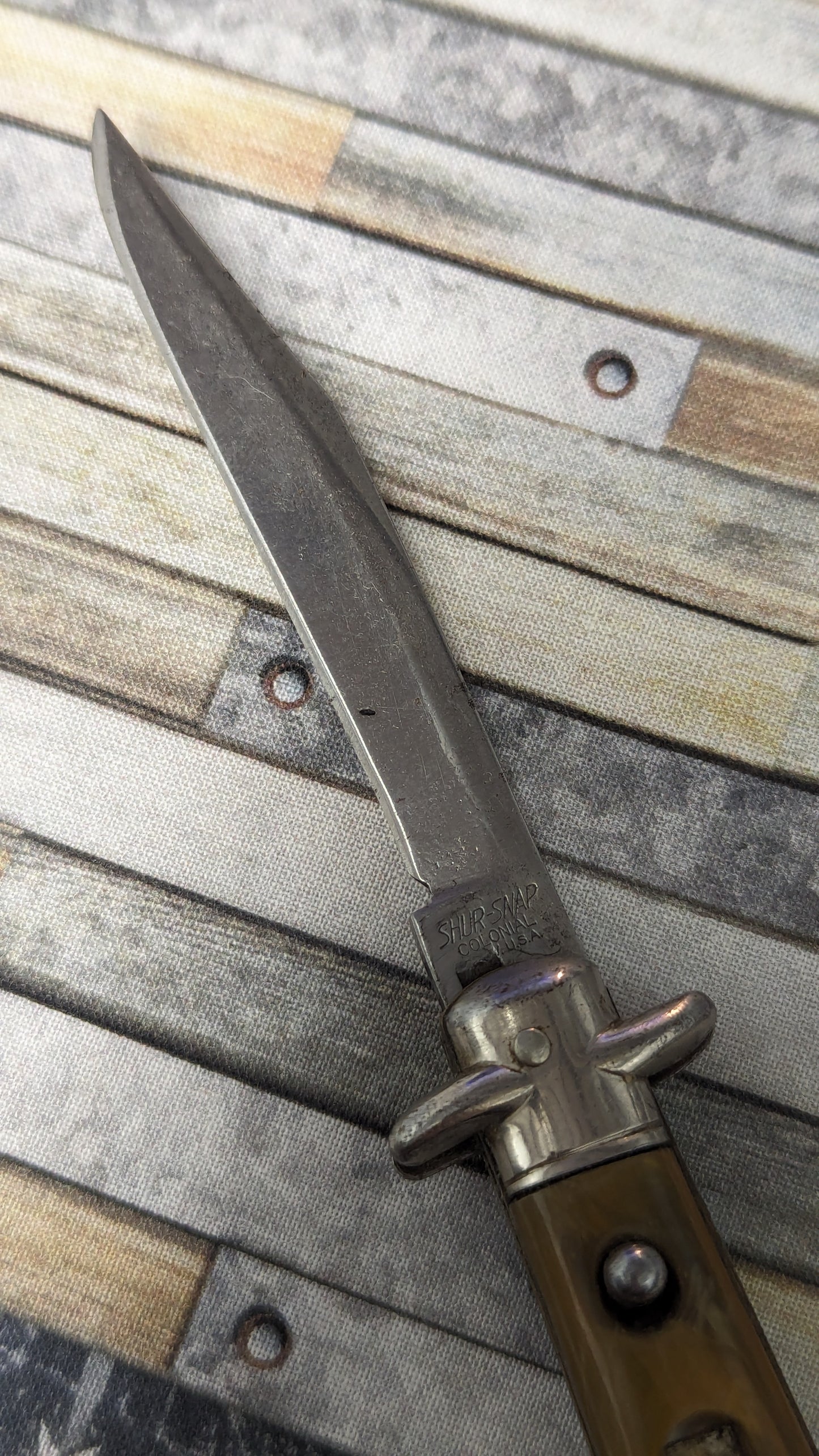 Antique NOS Shur-Snap Colonial USA Pre-Ban Automatic Knife 1