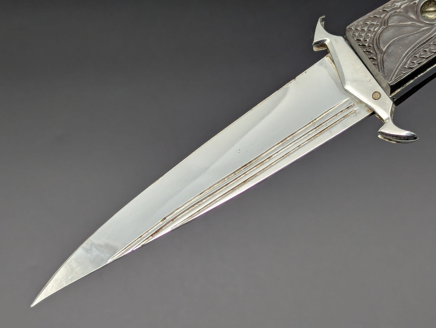 Vintage Soviet Era GOTHIC DAGGER Russian Prison Switchblade Knife