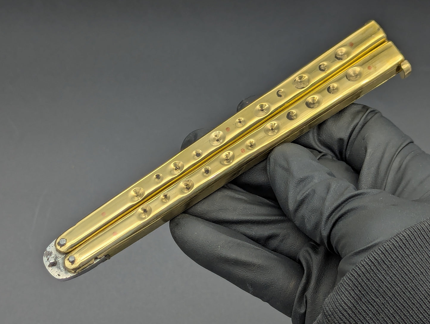 29cm BRASS TRADITIONAL HANDMADE BALISONG RAZOR