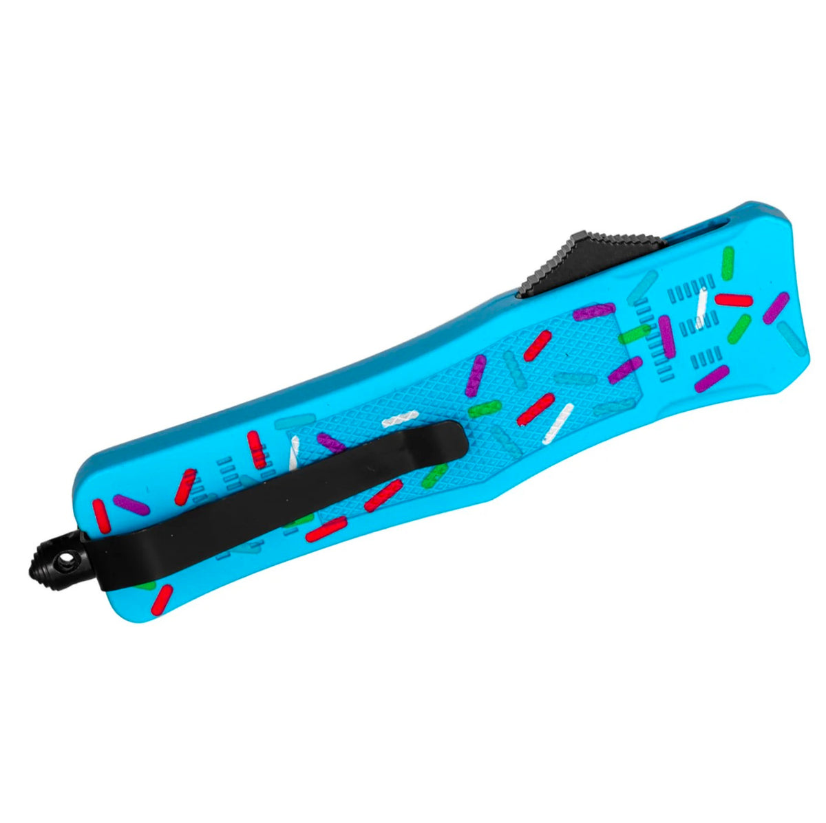 8.25" BLUEBERRY SPRINKLE DONUT D/A OTF KNIFE