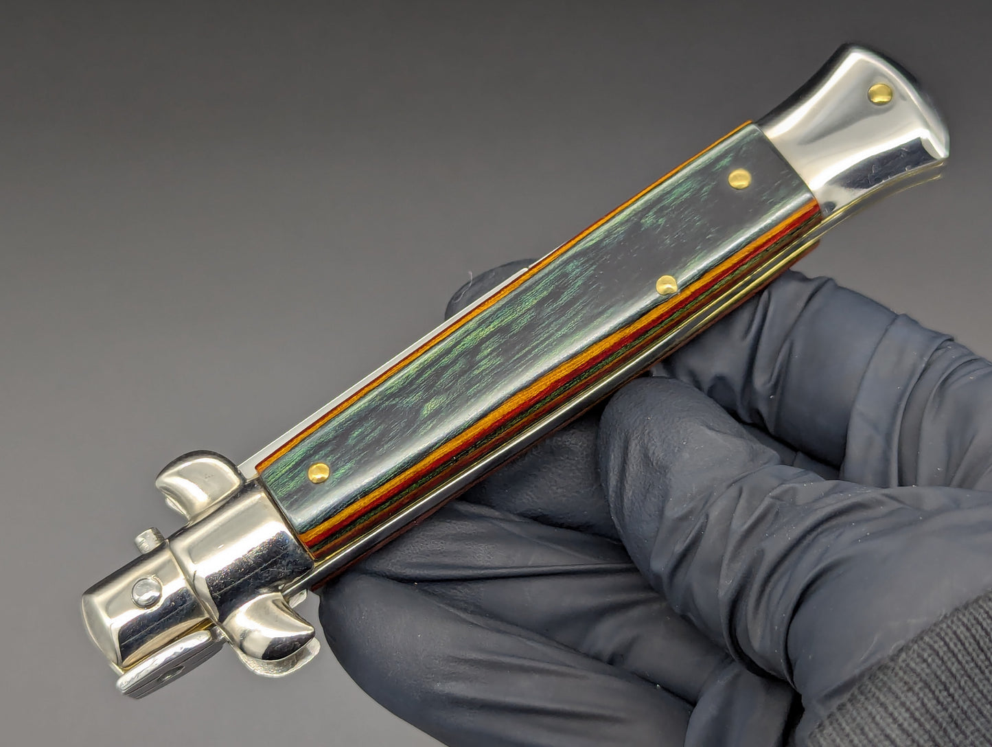 NOS 9" AB ITALY ARMANDO BELTRAME Frost Wood Italian Stiletto