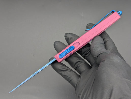 8.25" PINK SPRINKLE DONUT D/A AUTOMATIC OPENING OTF KNIFE