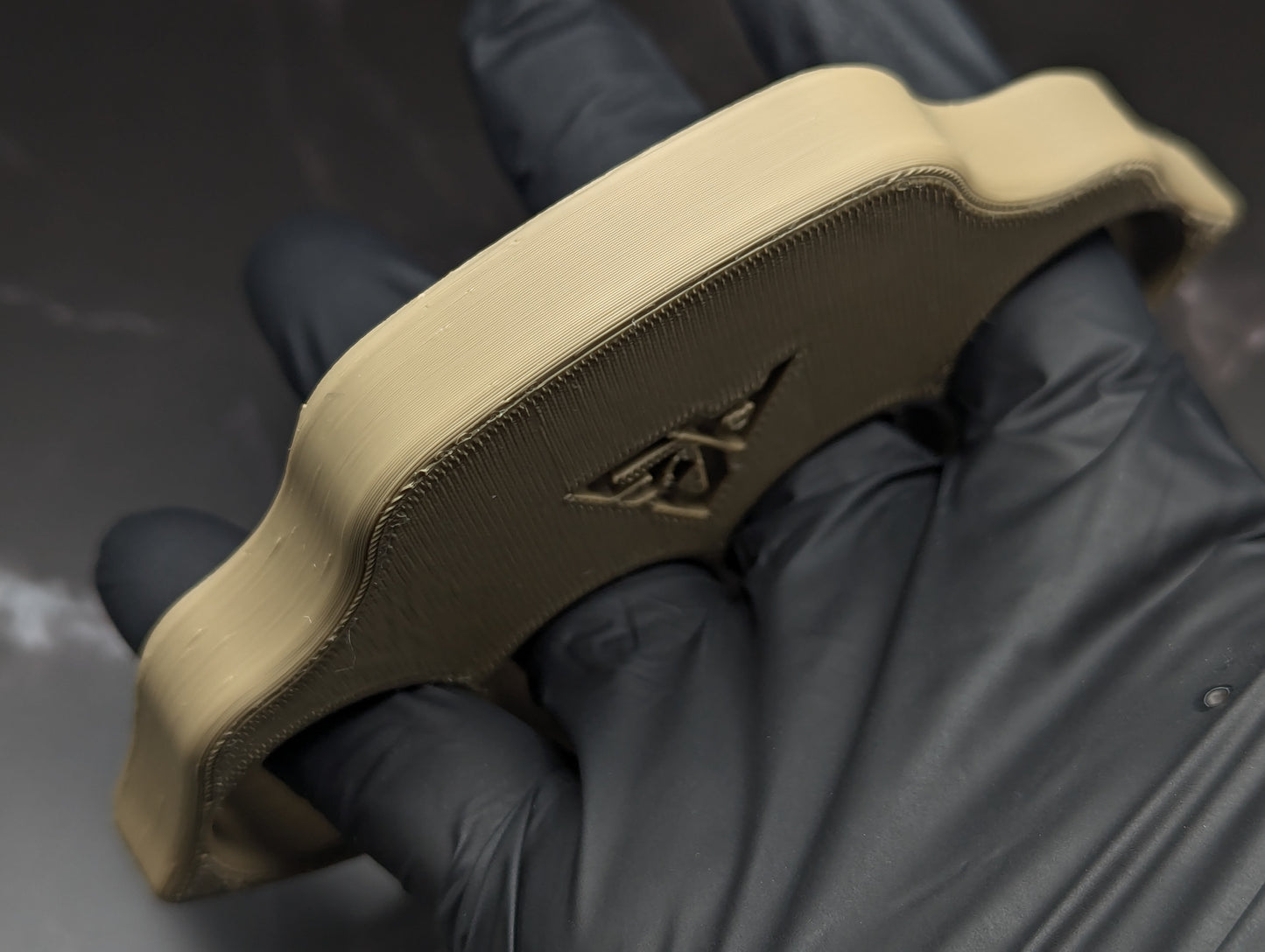 NPE 1/2" A.R.S. KNIVES 3D PRINTED TITAN KNUCKLE DUSTER SND