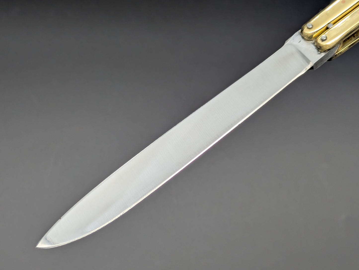 29cm BRASS TRADITIONAL HANDMADE BALISONG RAZOR