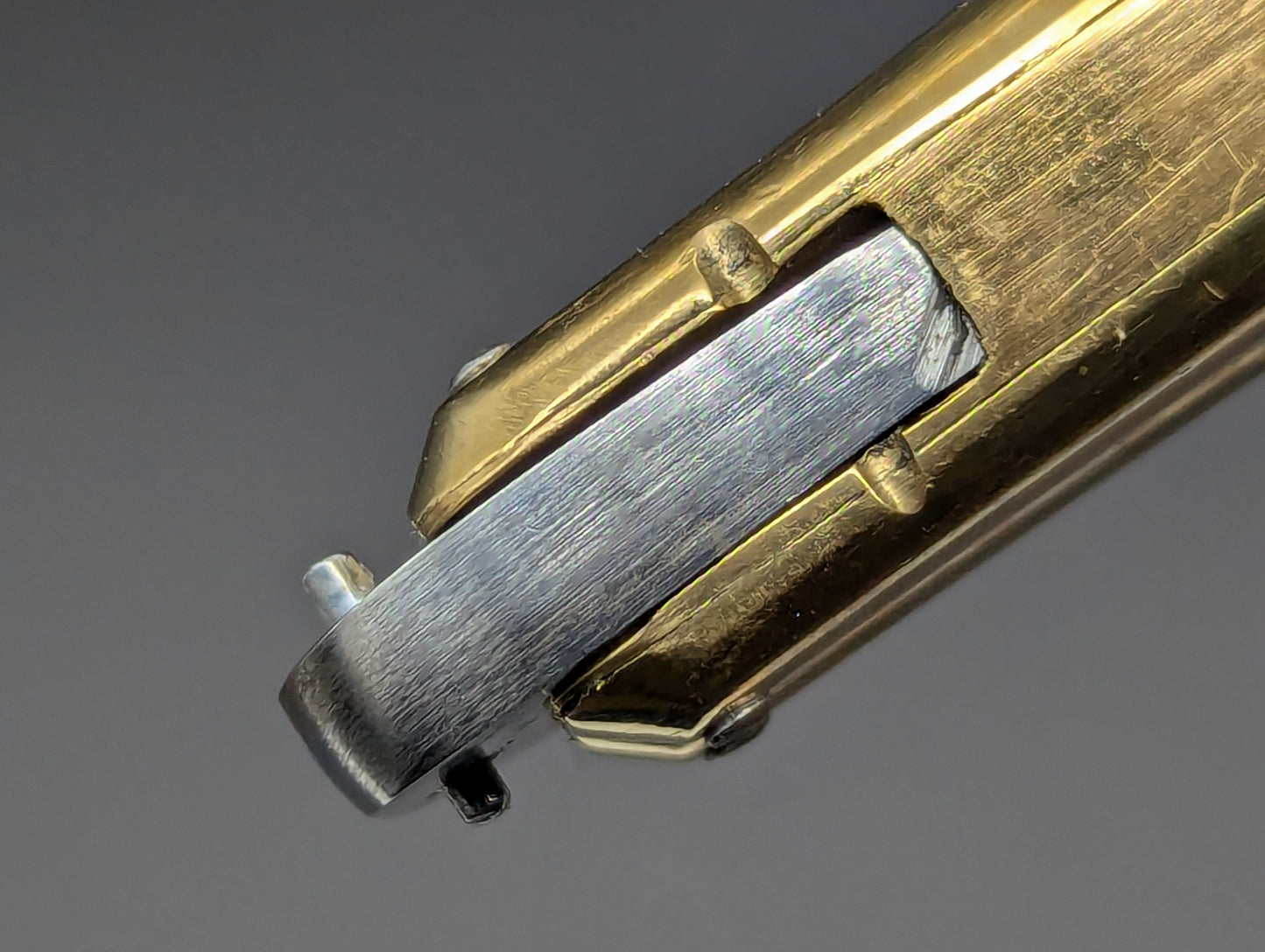 11" KALAPKUP BRASS/ RED RAMBO CLIP POINT FHM BALISONG