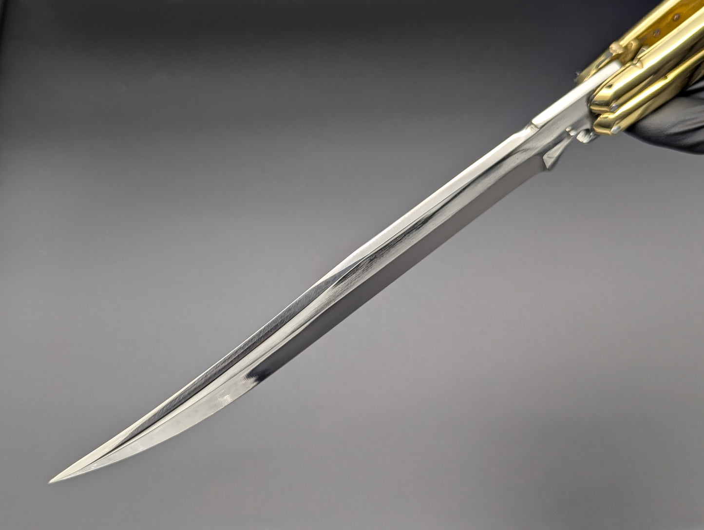 14.25" WHITE BONE BUSISI XL BLADE FHM BALISONG KNIFE