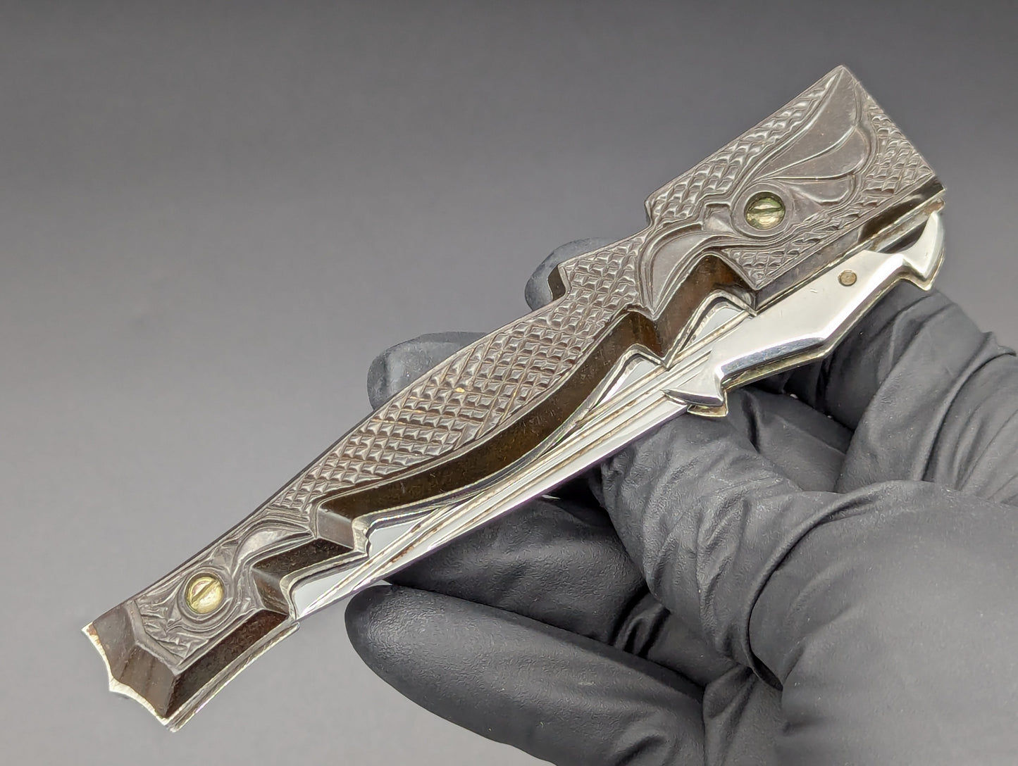 Vintage Soviet Era GOTHIC DAGGER Russian Prison Switchblade Knife