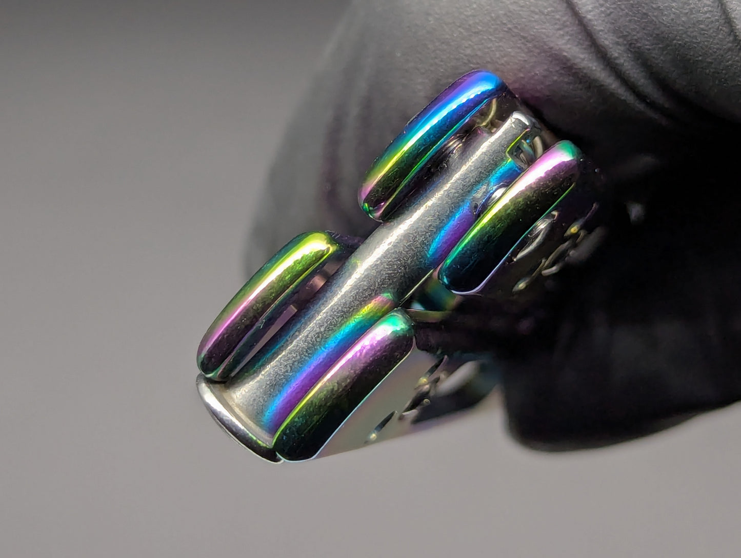 RAINBOW Ti SKELETONIZED BALISONG TRAINER