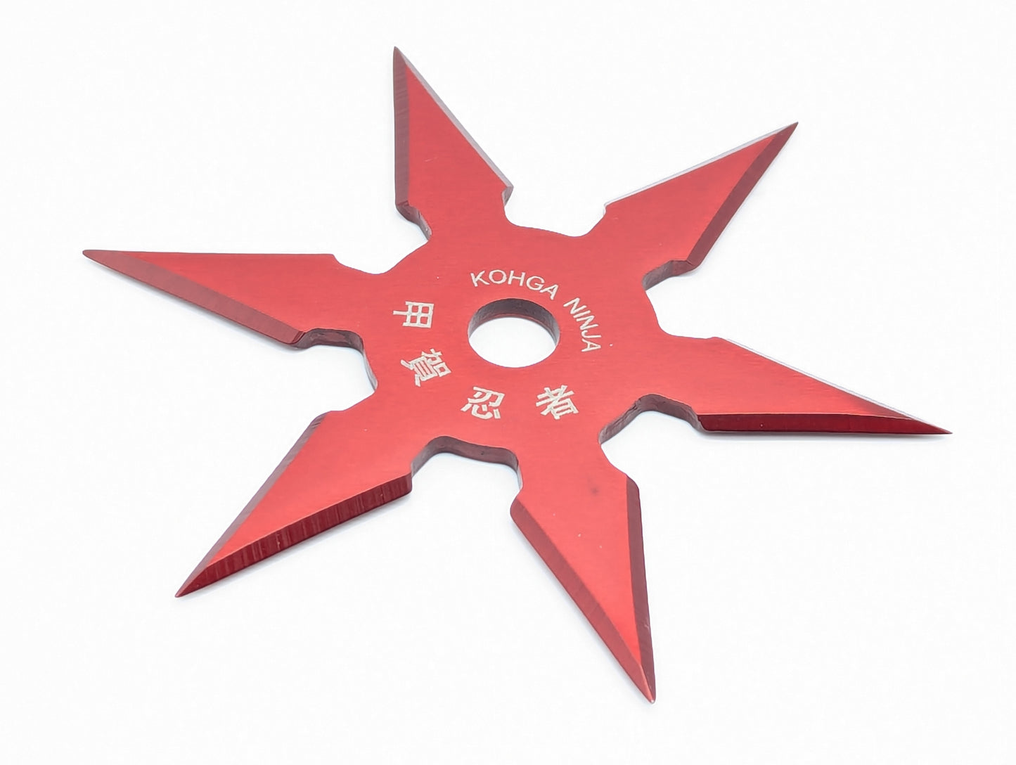 NINJA KOHGA RED 6 POINT SHURIKEN THROWING STAR