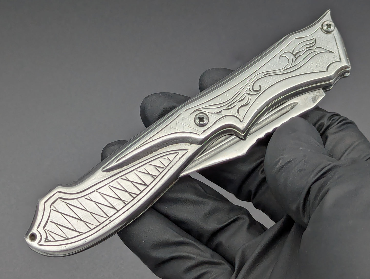 80's Soviet Era RPK SOLID STEEL Switchblade Knife