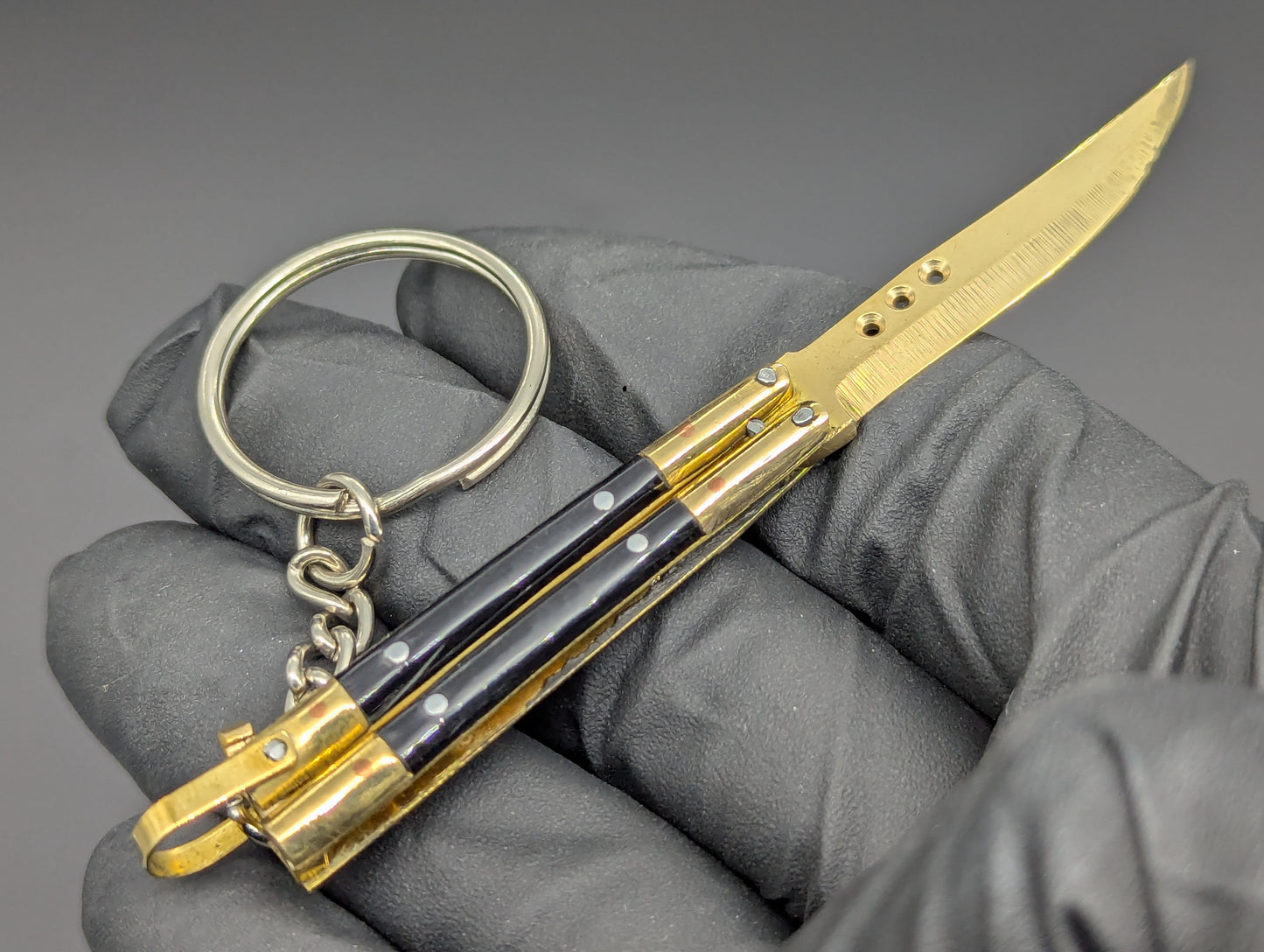 Mini FHM Philippines Handmade Balisong Keyring Black