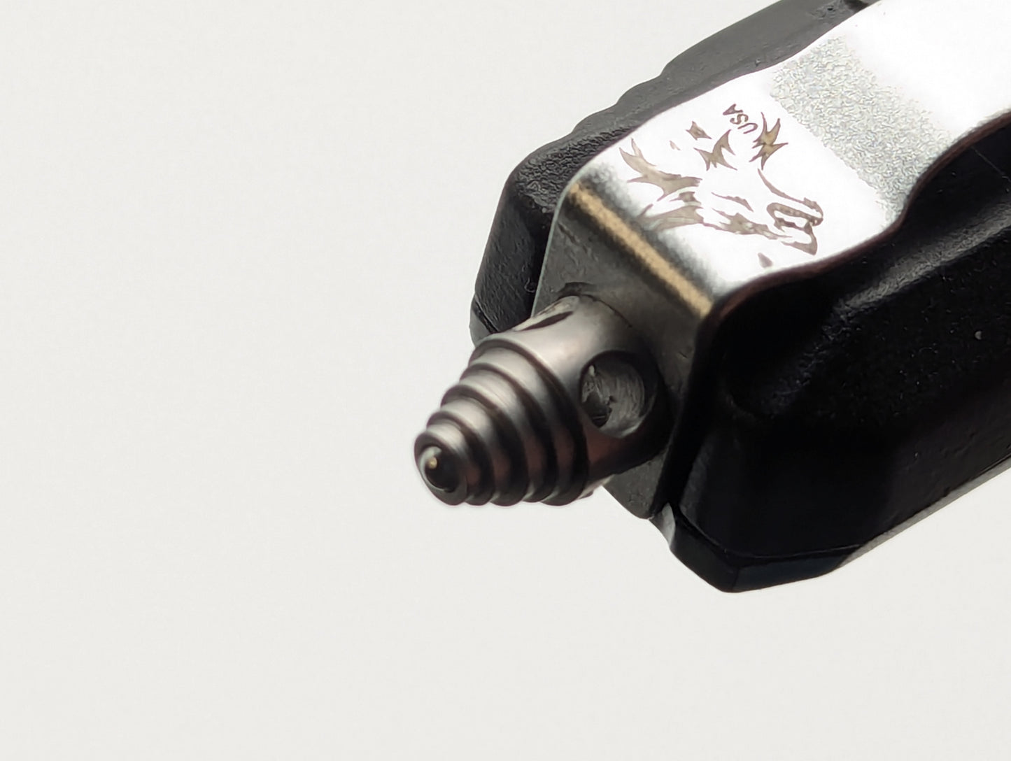 7" Mini Double Edge Skull D/A OTF Knife