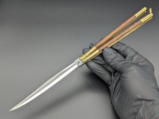 11" ULTRA SLIMLINE NARRAWOOD PHILIPPINES HANDMADE BALISONG CP