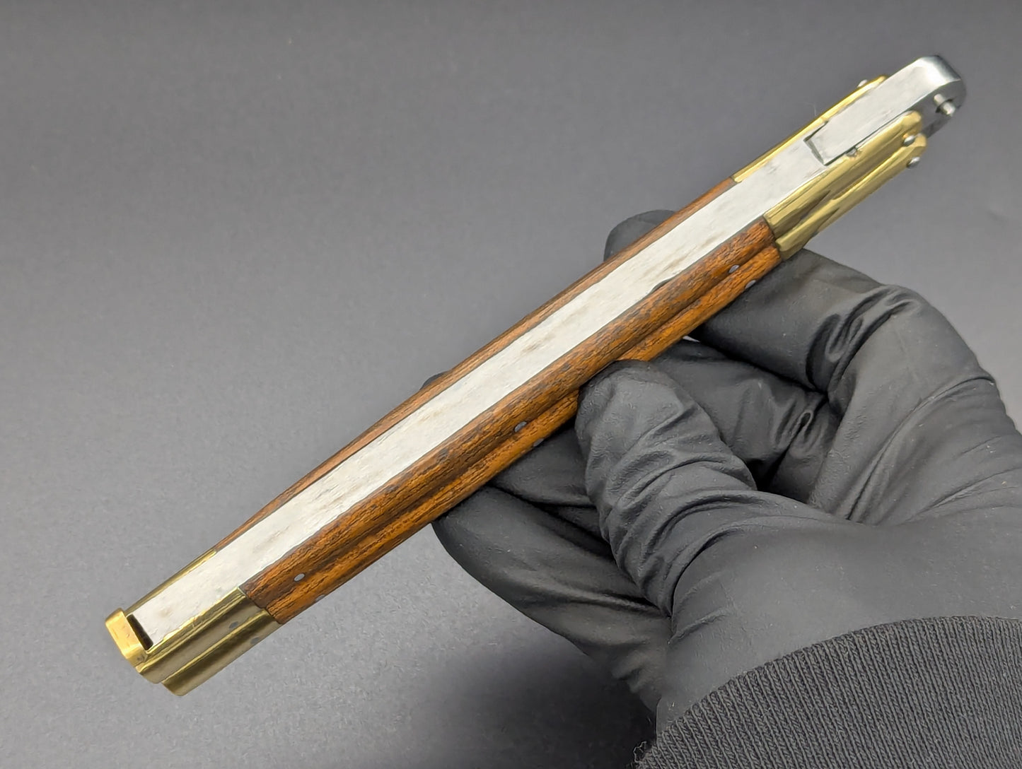 11" FHM Philippines Handmade Slim Narra Wood Balisong Rambo Bottle Opener