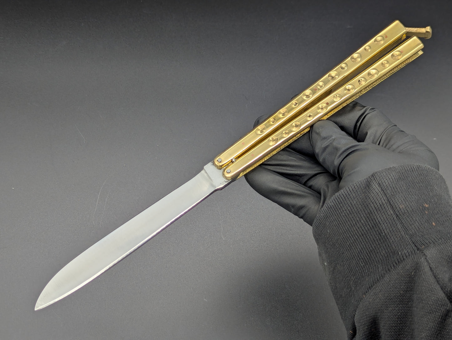 29cm BRASS TRADITIONAL HANDMADE BALISONG RAZOR