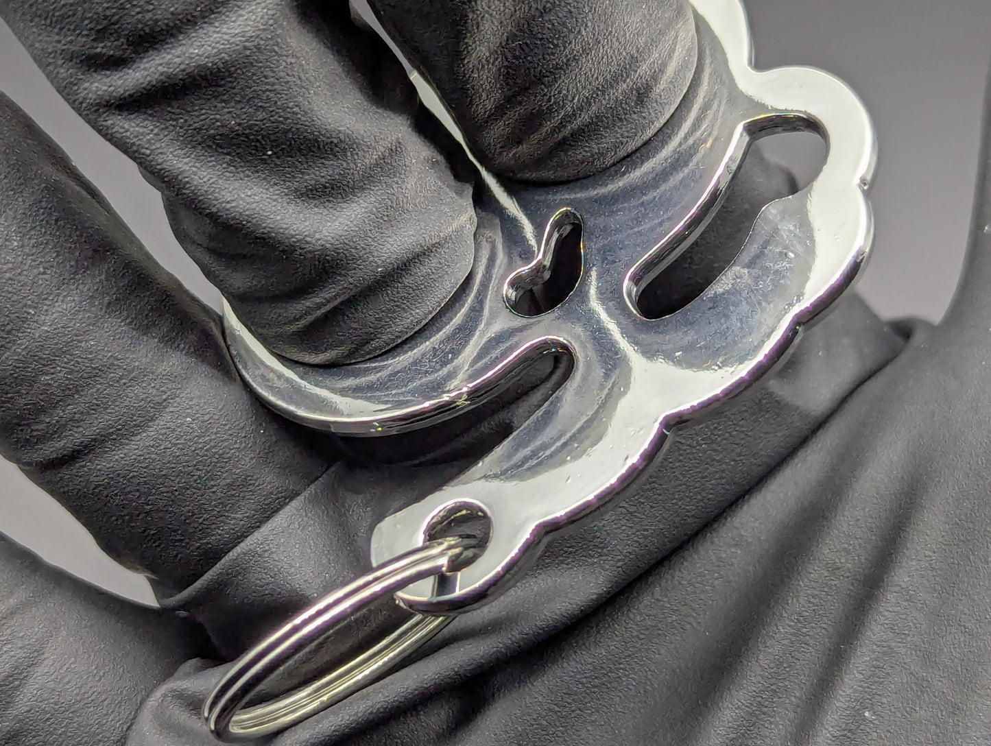 Chrome Stainless Steel Kitty "CAT" Self Defense Keyring