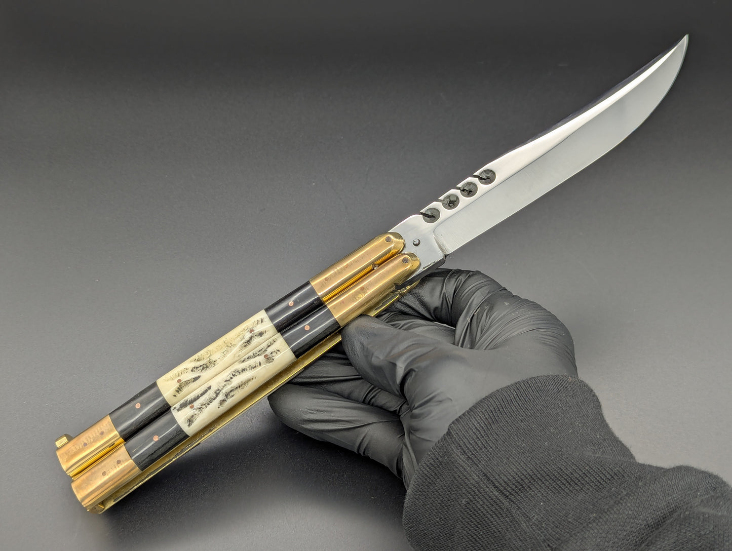 11" SPECIAL HEAVY TRIPLE STACK FHM BALI KNIFE RAMBO CLIP