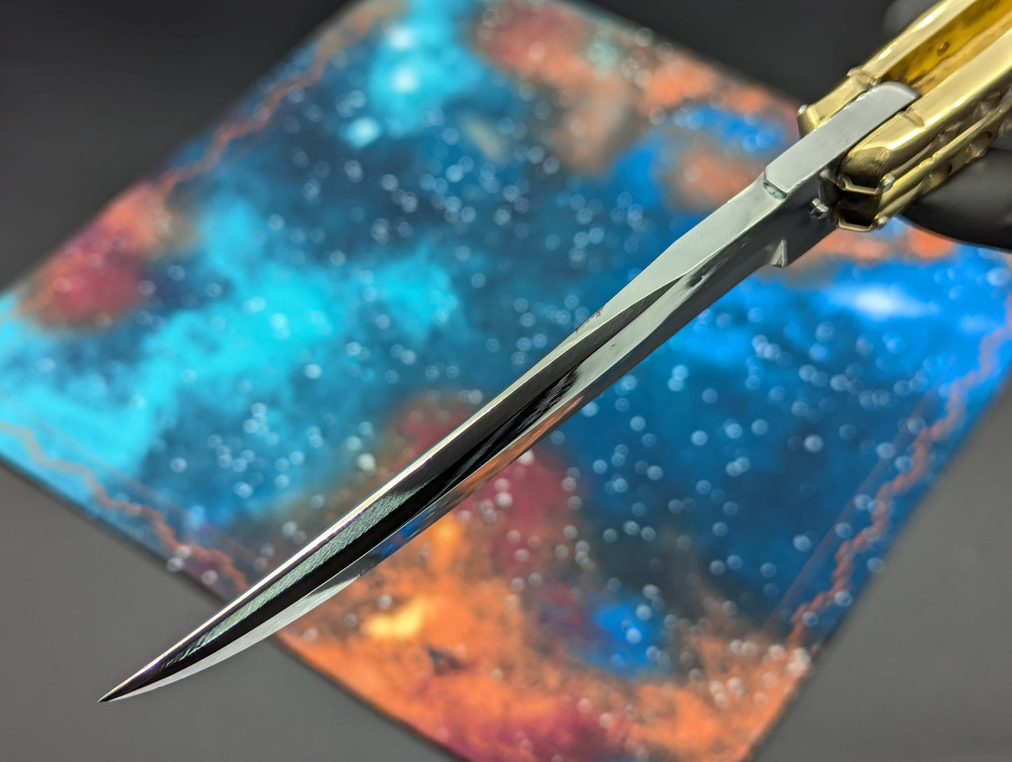 11" Classic Clip Point Blade Ultra Heavy Brass FHM Balisong