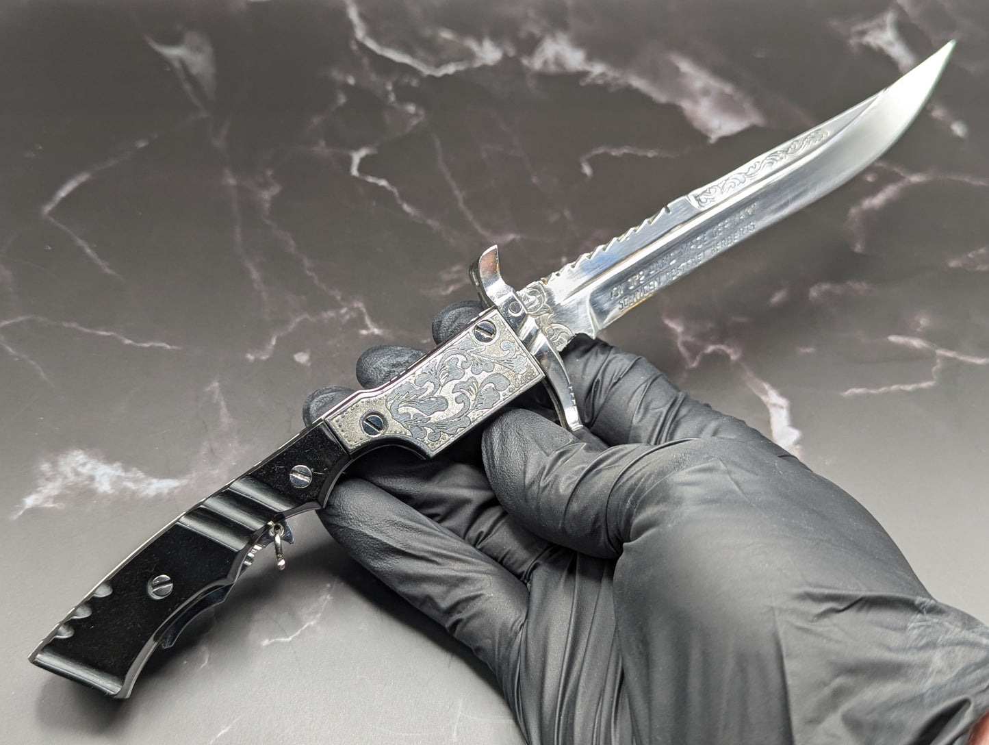 RUSSIAN PRISON MADE SWINGUARD SWITCHBLADE KNIFE "HERBERTZ GERMANY"
