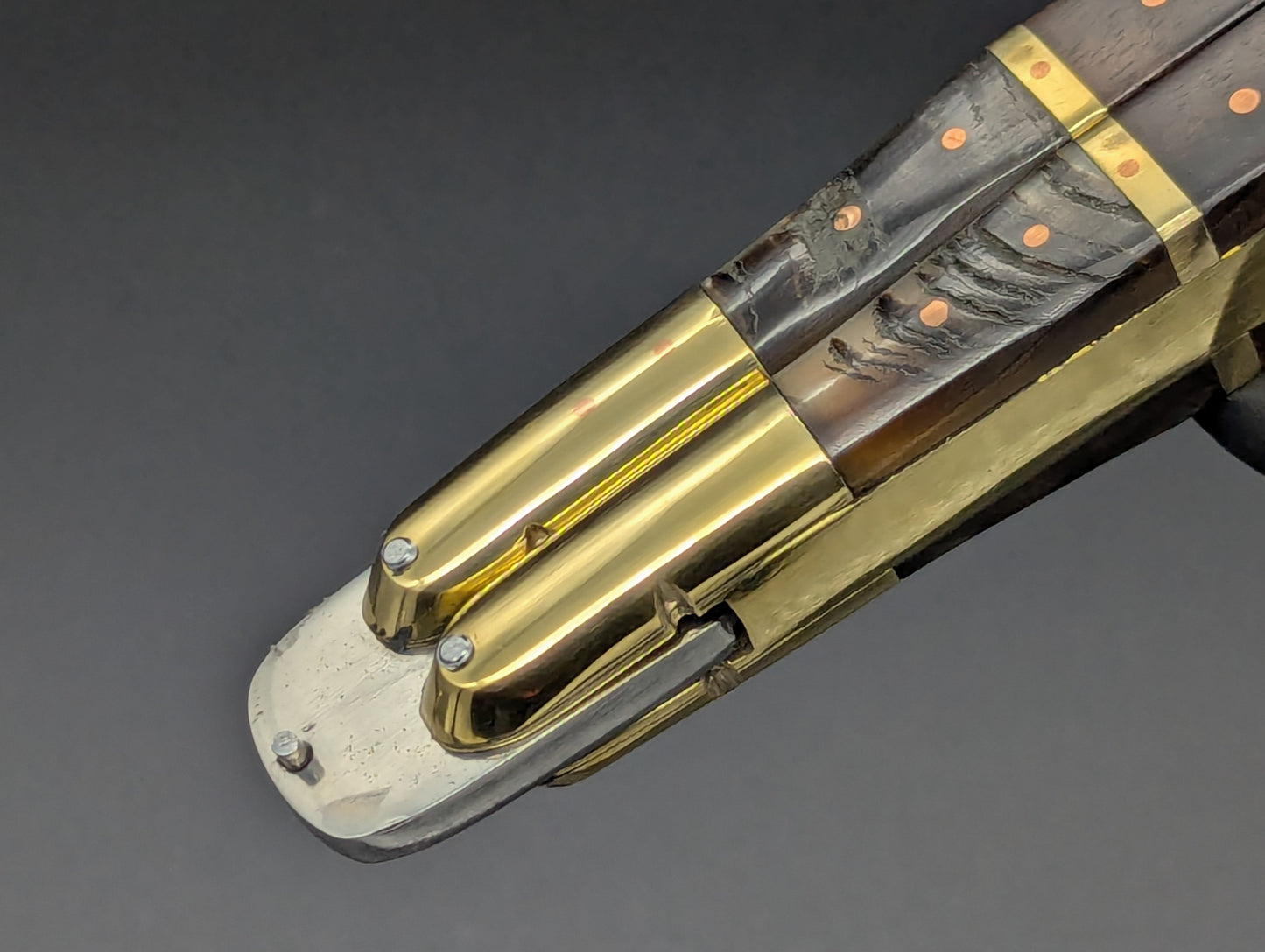 14.25" WOOD & HORN BUSISI XL BLADE FHM BALI CLIP POINT