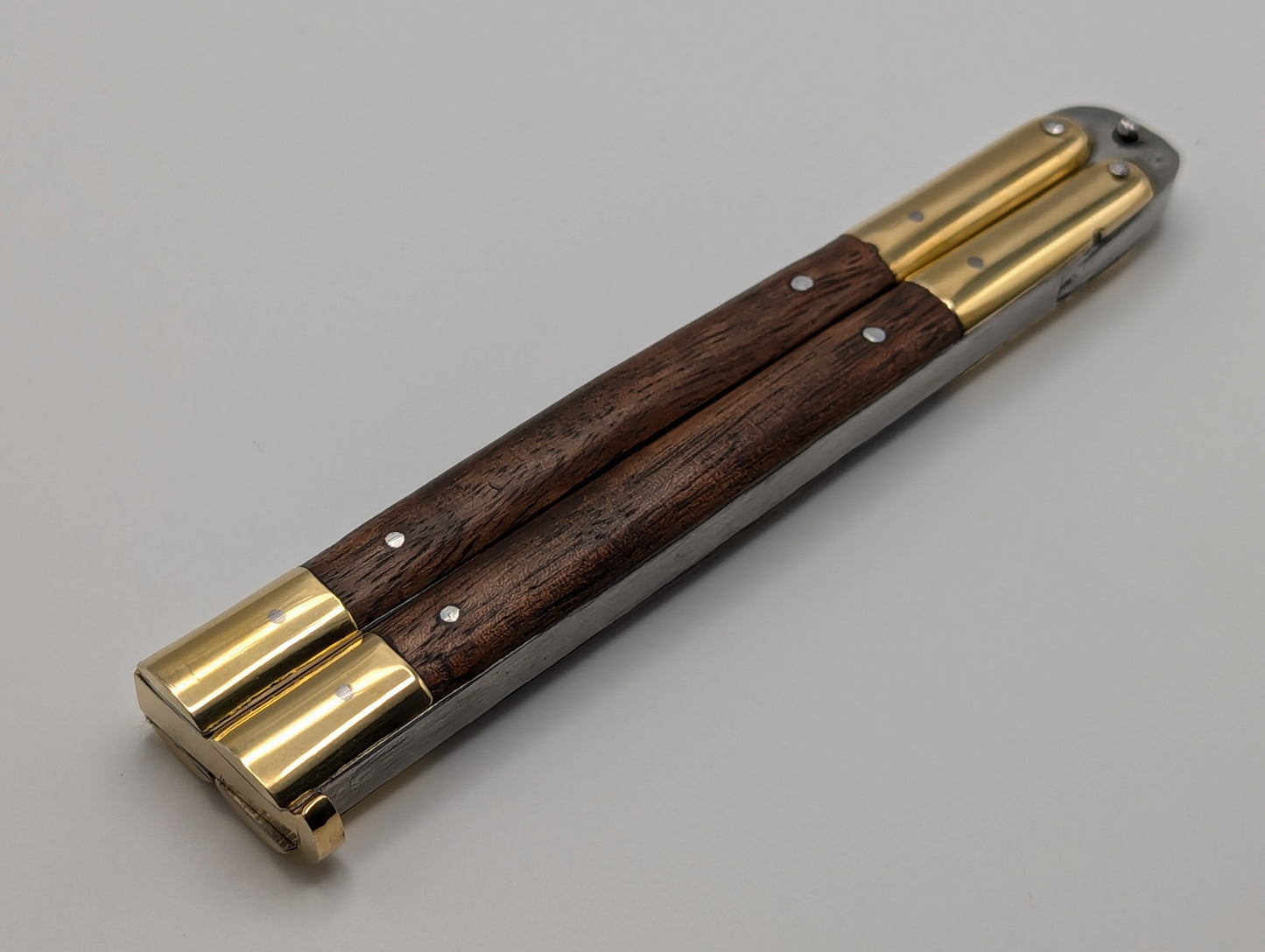 9" FHM Slim Narrawood Balisong Drop Point