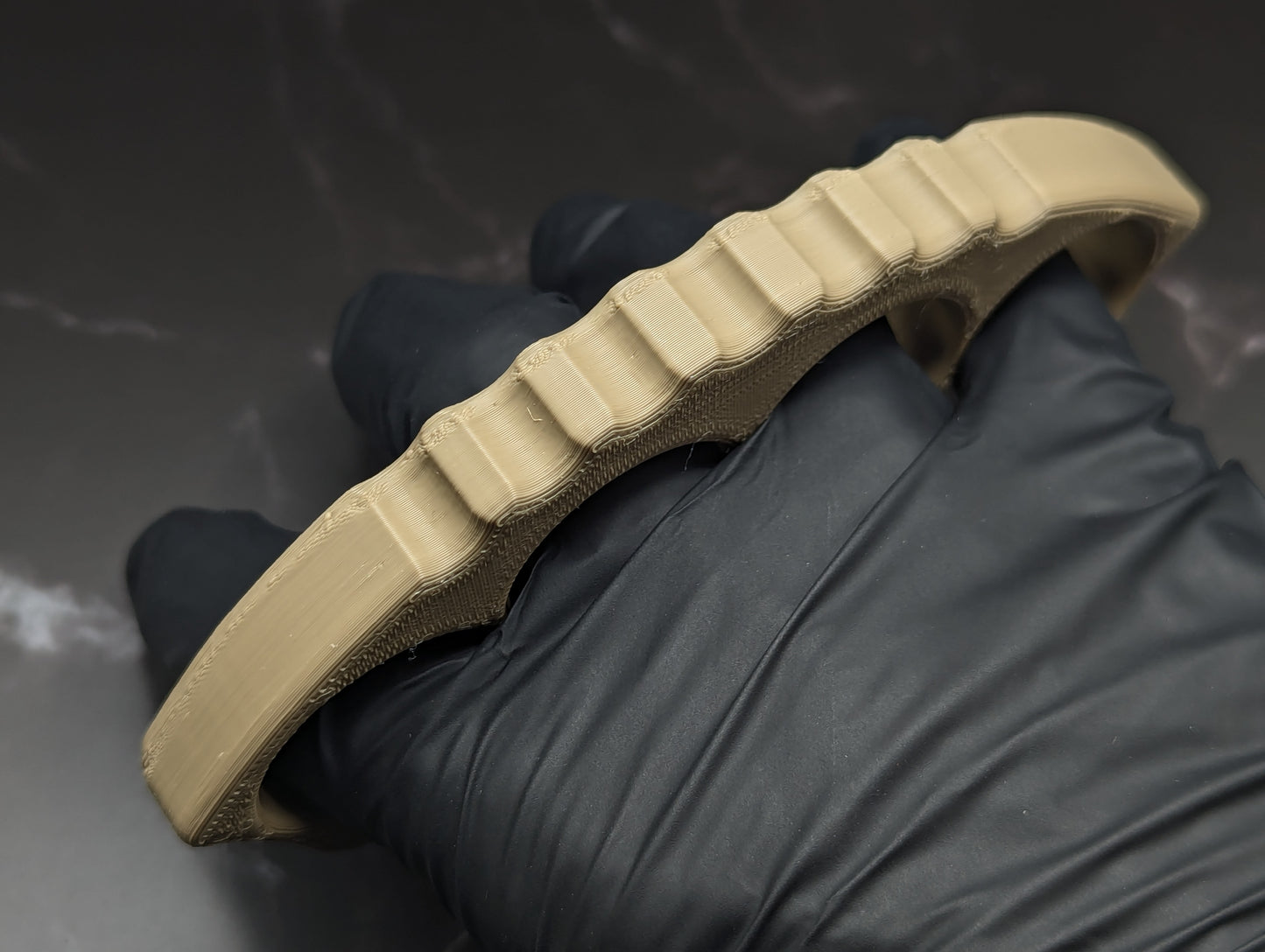 NPE 1/2" A.R.S. KNIVES 3D PRINTED TITAN KNUCKLE DUSTER SND