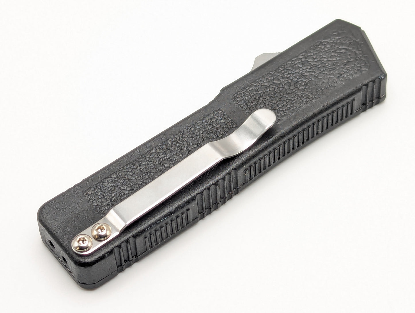 Lightning OTF Knife Black Tactical Drop Point