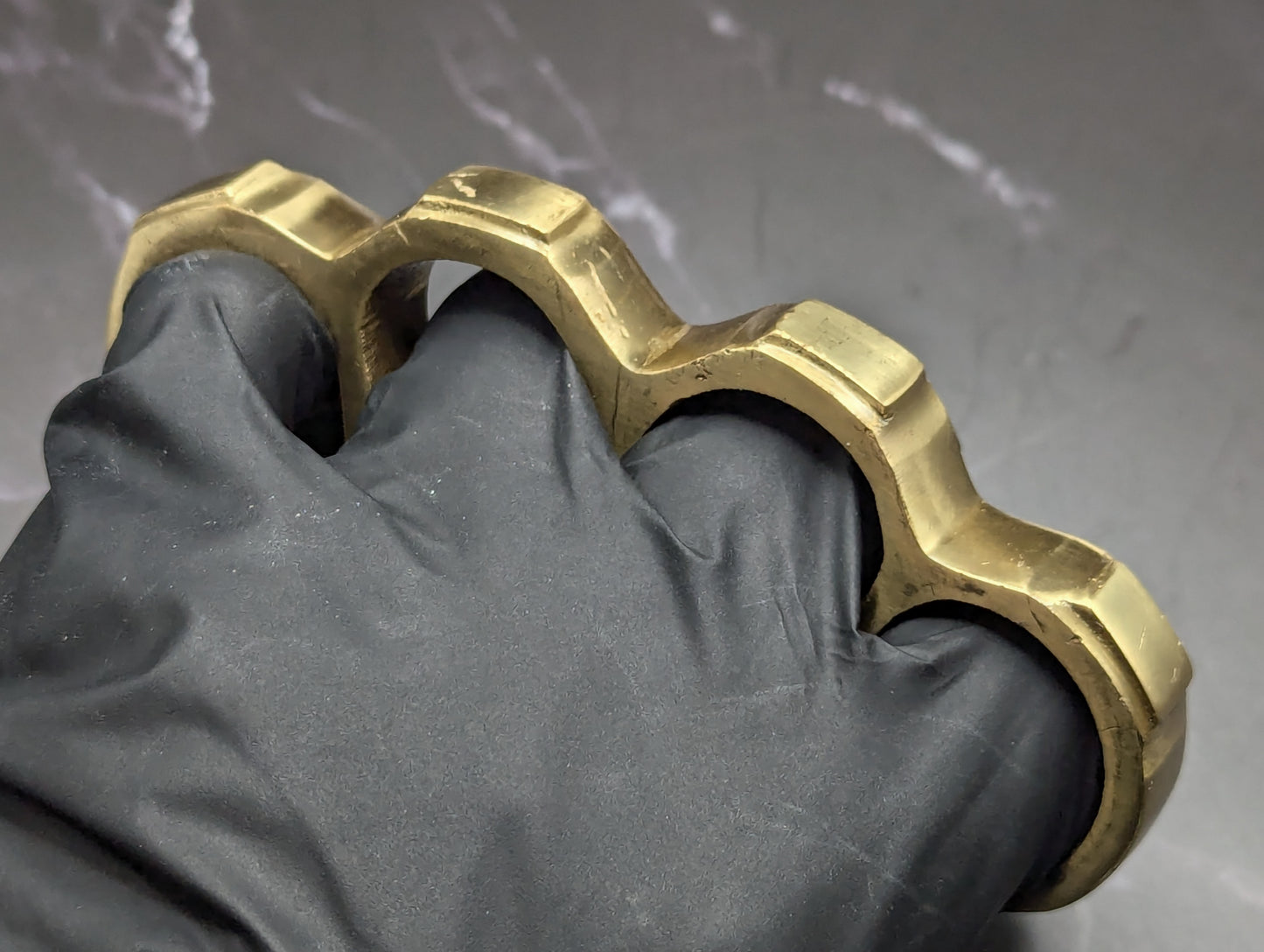 ULTRA SQUARE TOP SOLID BRASS KNUCKLE DUSTER