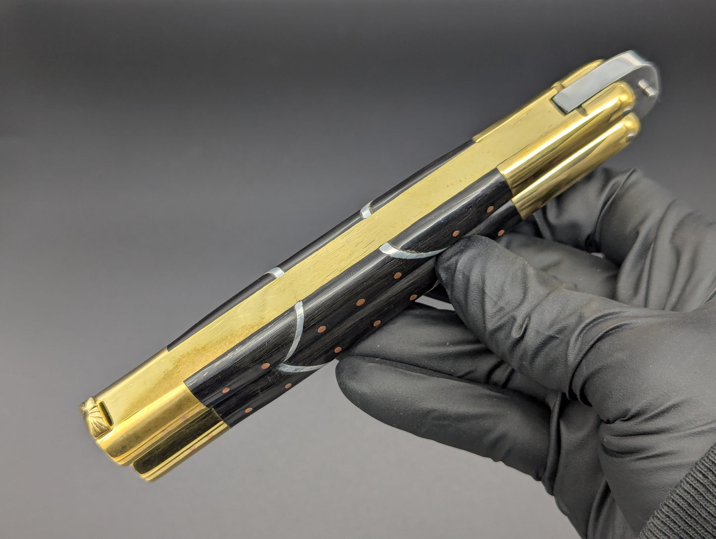 11" ABEST CUSTOM CARABAO HORN FHM BALISONG #2