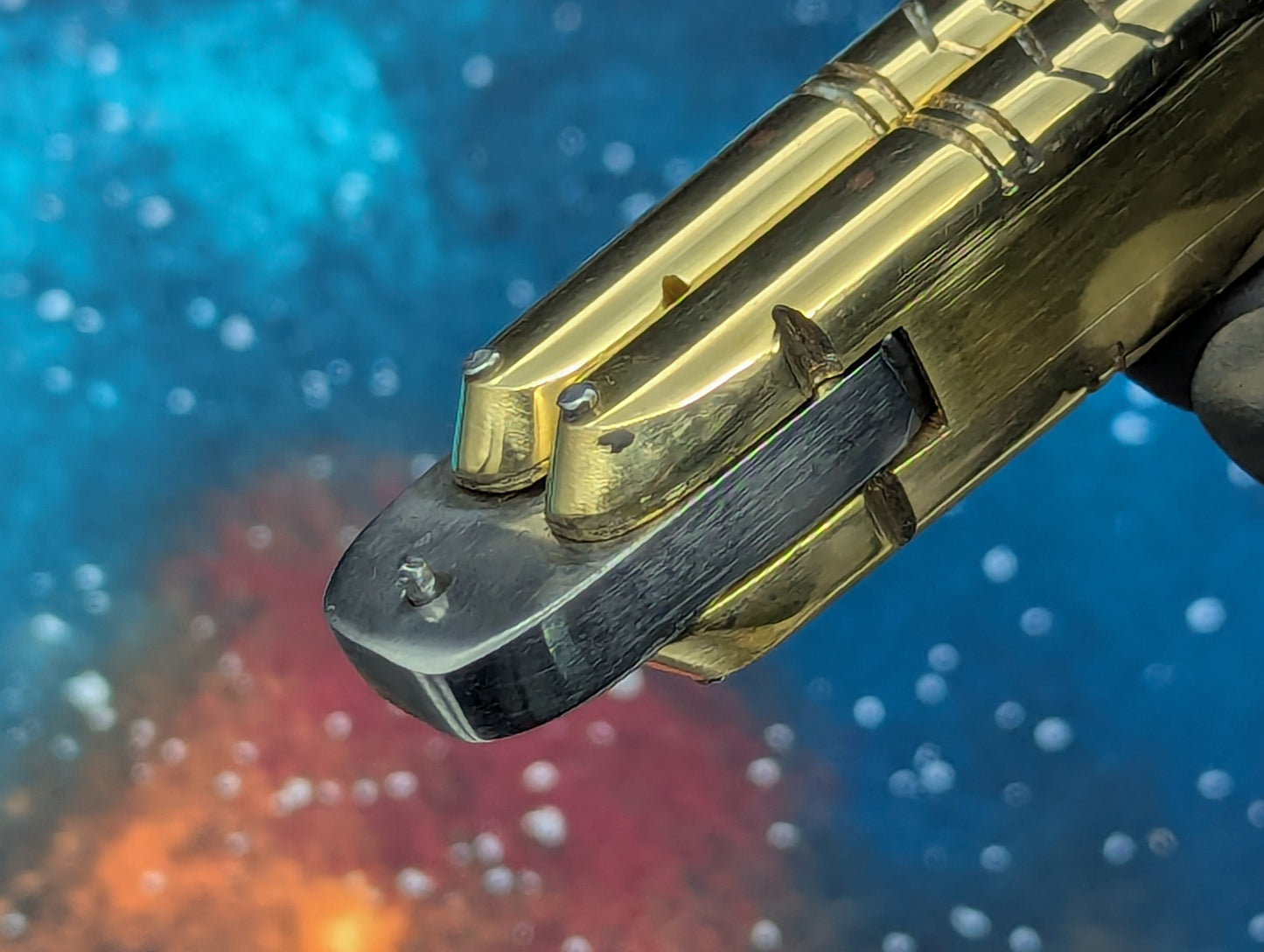 11" Classic Rambo Blade Ultra Heavy Brass FHM Balisong