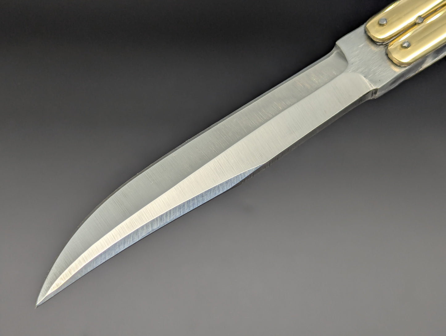 9" FHM Slim Narrawood Balisong Clip Point