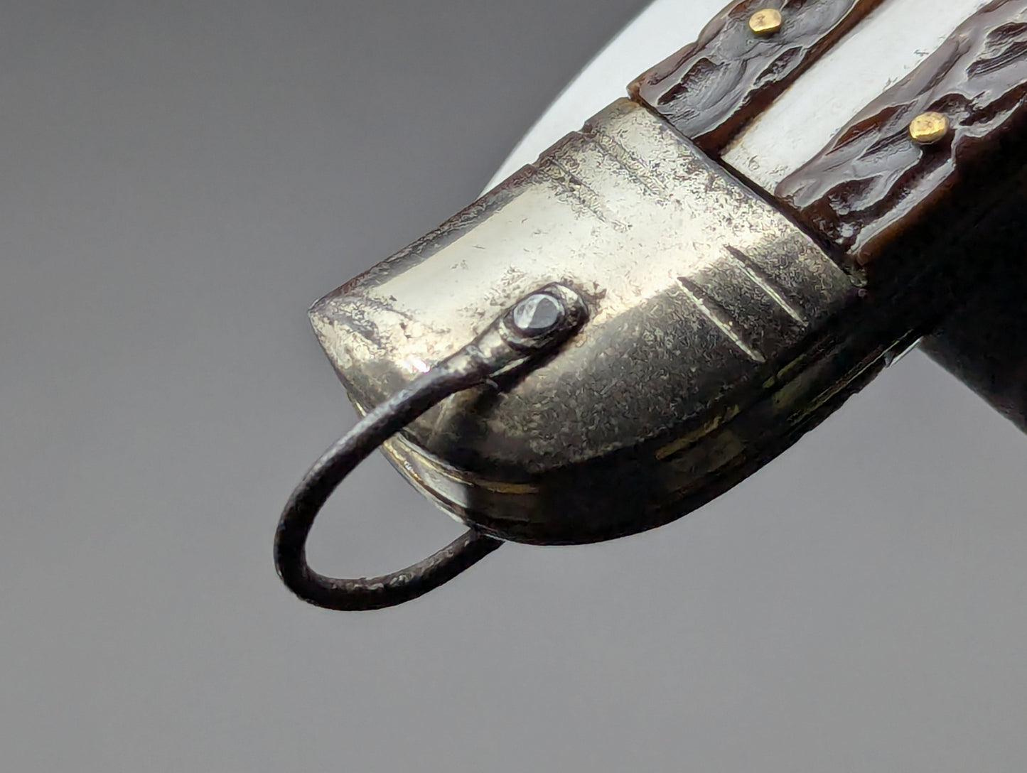 Italian VIRGINIA Shot Shell Puller Leverlock Switchblade Knife