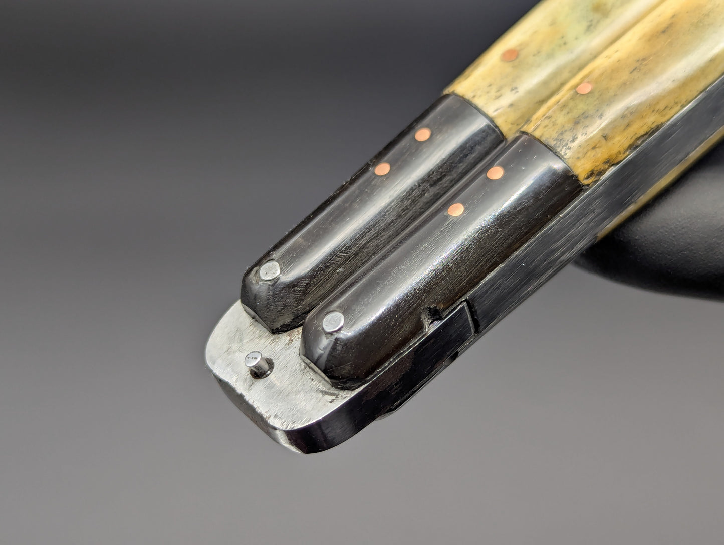 11" AGED BONE CARABOA HORN CLIP POINT BLADE TAAL BATANGAS PHILIPPINES