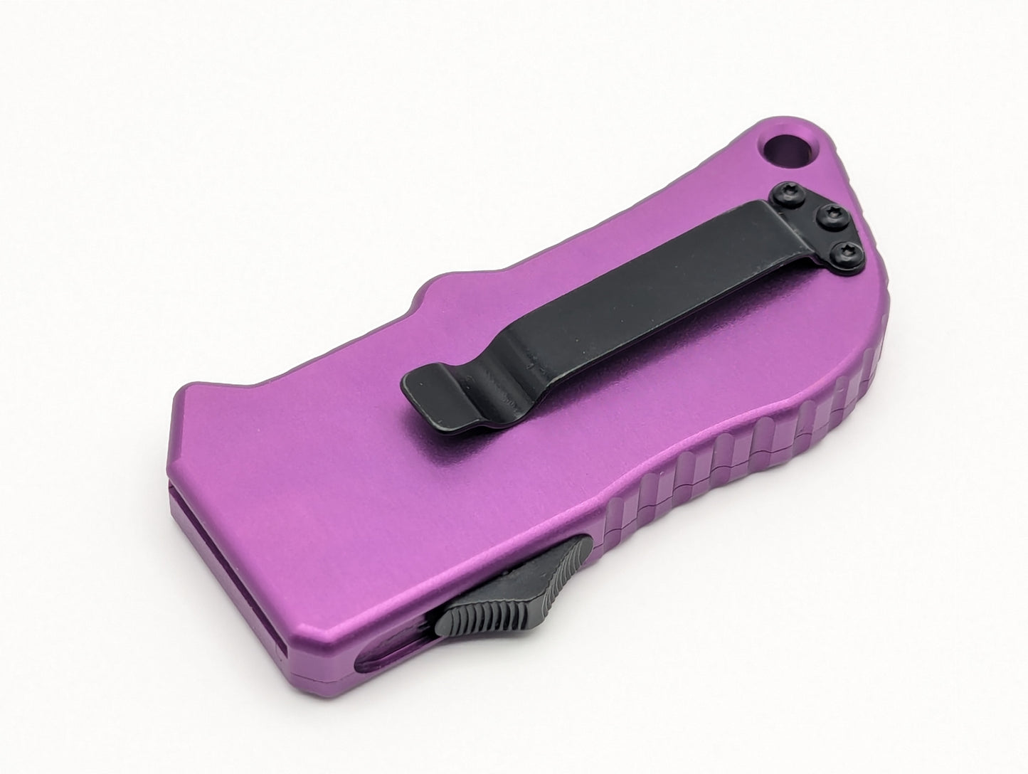 Purple Carbon Fiber D/A Box Cutter OTF Knife