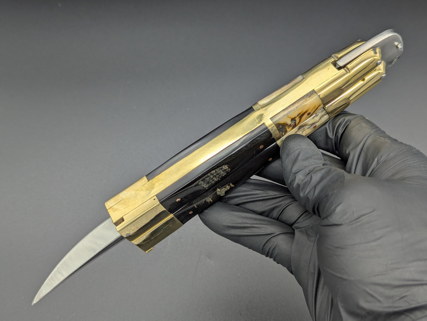 14.25" BUSISI XL BLADE FHM PHILIPPINES BALISONG DEER/ BUFF