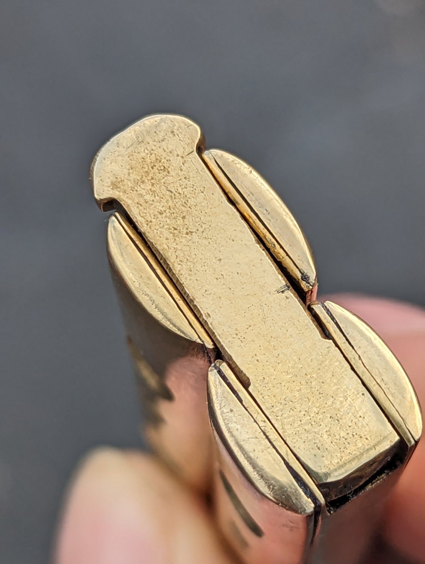 23cm/ 9" Solid Brass Milled FHM Balisong Knife Drop Point