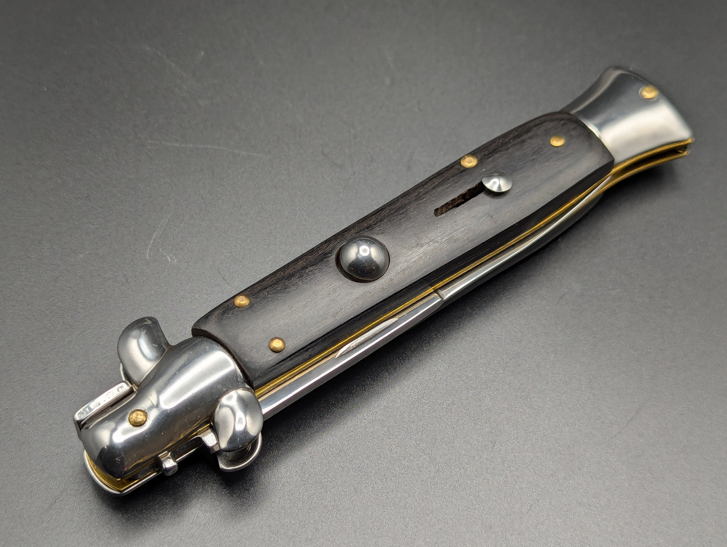 9.5" CHARCOAL GREY ITALIAN STYLE STILETTO