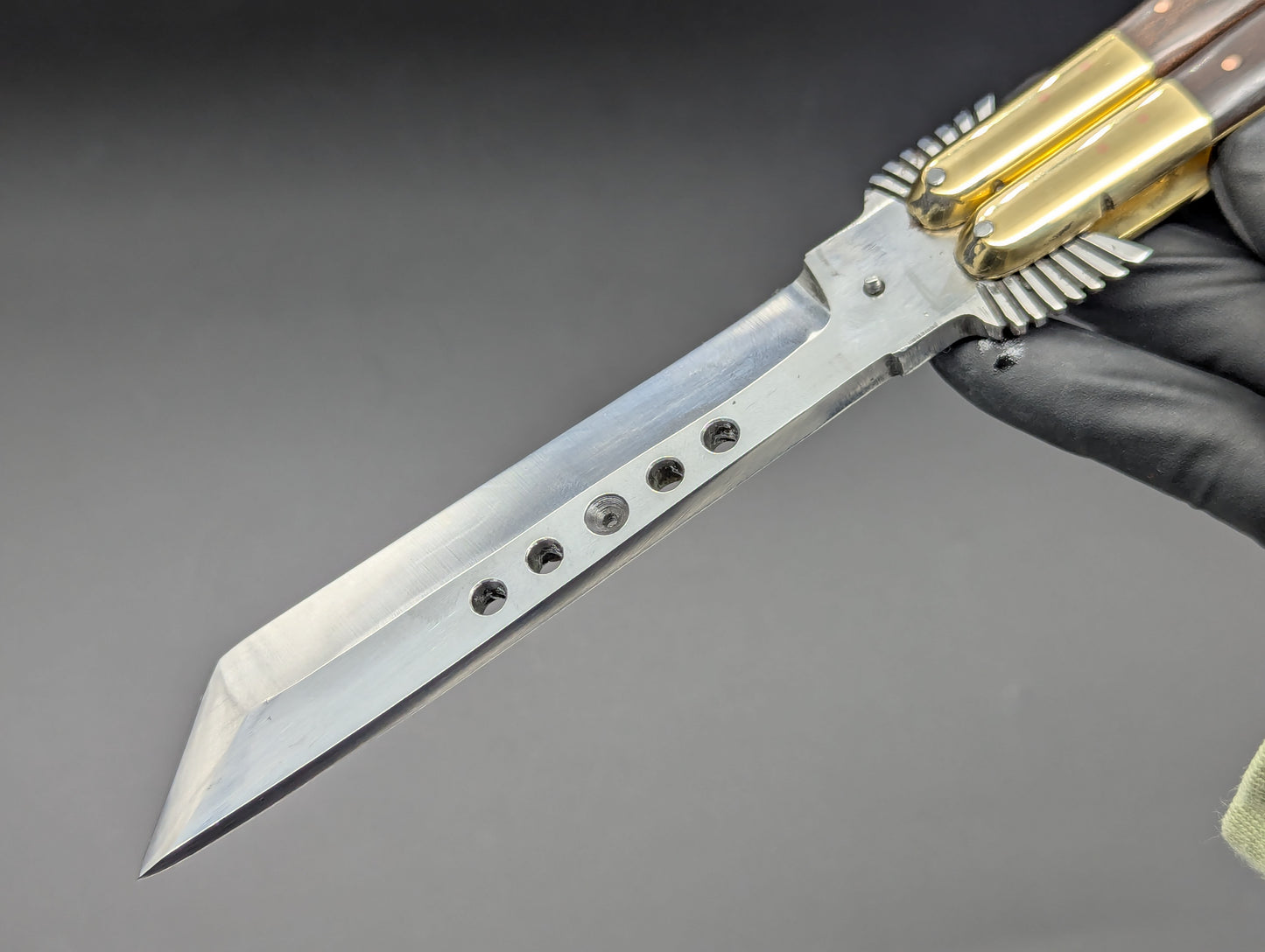 11.25" PHILIPPINES HANDMADE BALISONG EAGLE TANG TANTO