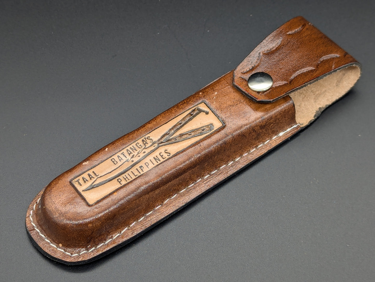 11" KALAPKUP BRASS/ RED RAMBO BOTTLE OPENER FHM BALISONG