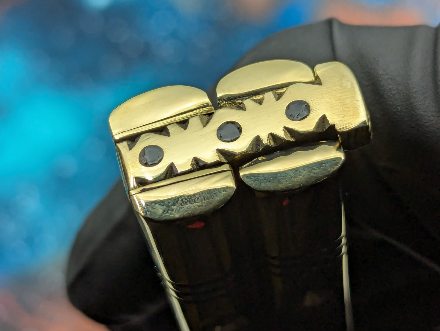 11" Gut Hook Clip Blade Ultra Heavy Brass FHM Balisong