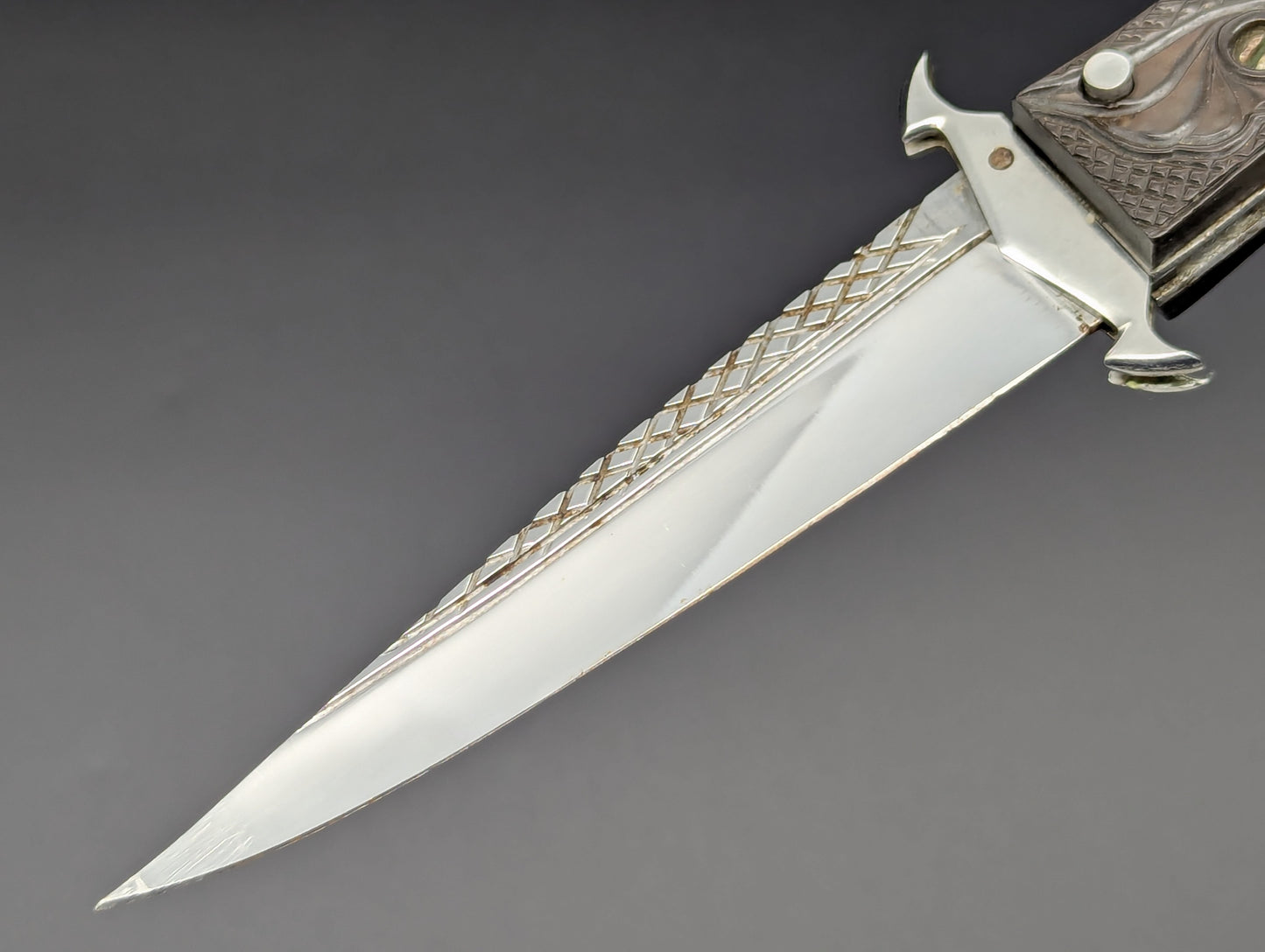 Vintage Soviet Era GOTHIC DAGGER Russian Prison Switchblade Knife